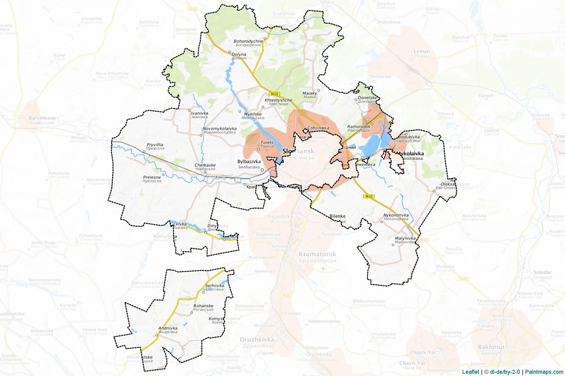 Muestras de recorte de mapas Slovianskyi (Donetsk)-1