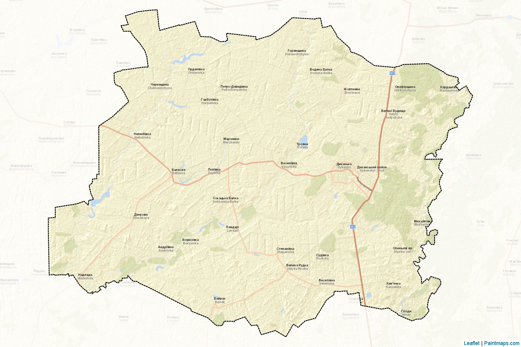 Muestras de recorte de mapas Dykanskyi (Poltava)-2