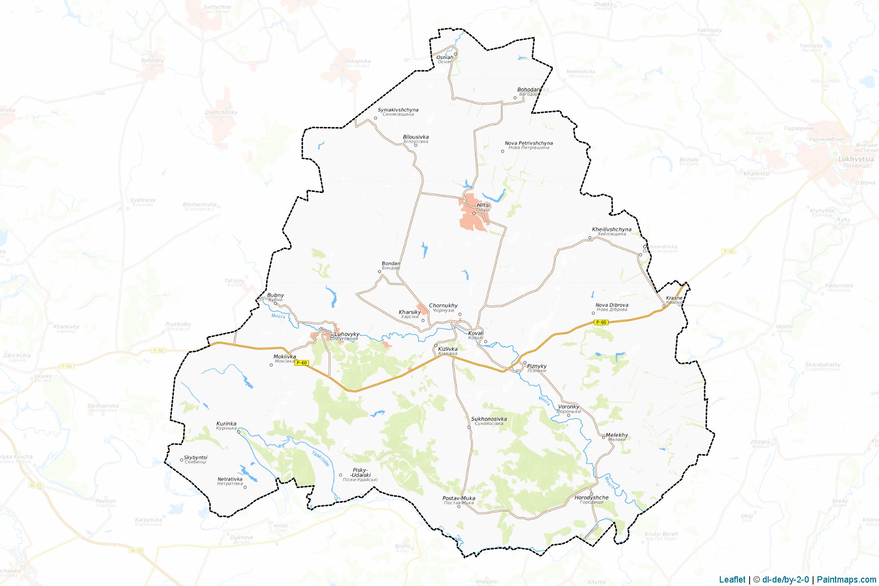 Muestras de recorte de mapas Chornukhynskyi (Poltava)-1