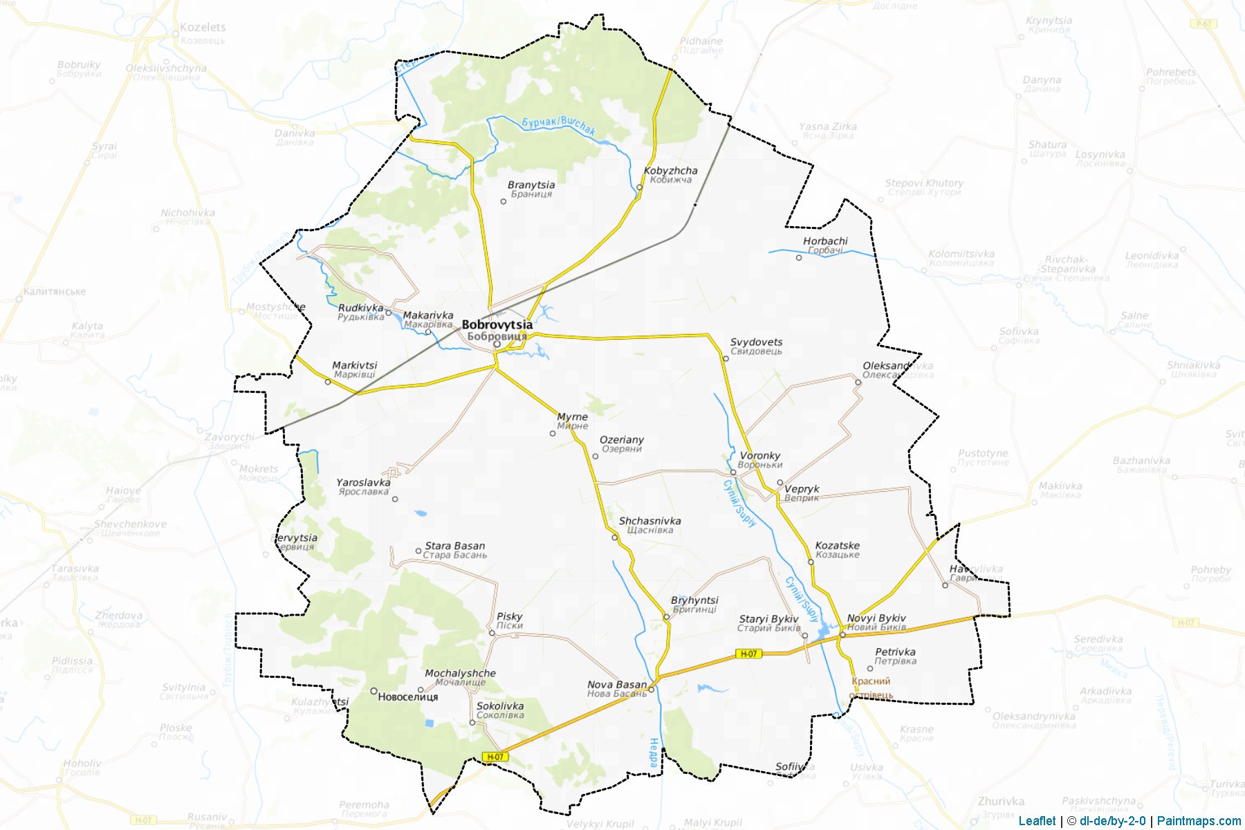 Bobrovyts'kyi (Chernihiv) Map Cropping Samples-1