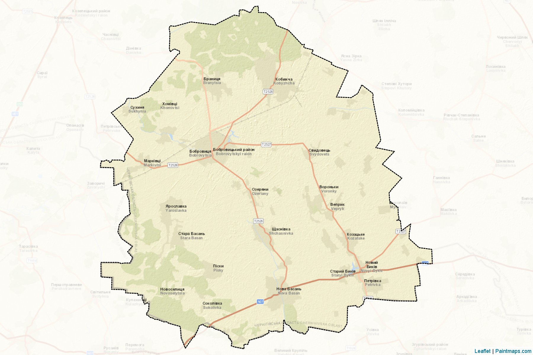 Bobrovyts'kyi (Chernihiv) Map Cropping Samples-2