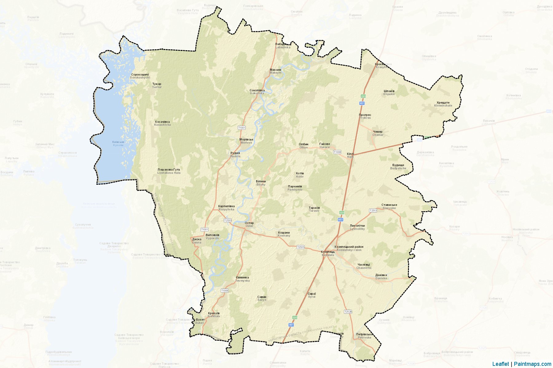 Kozelets'kyi (Chernihiv) Map Cropping Samples-2