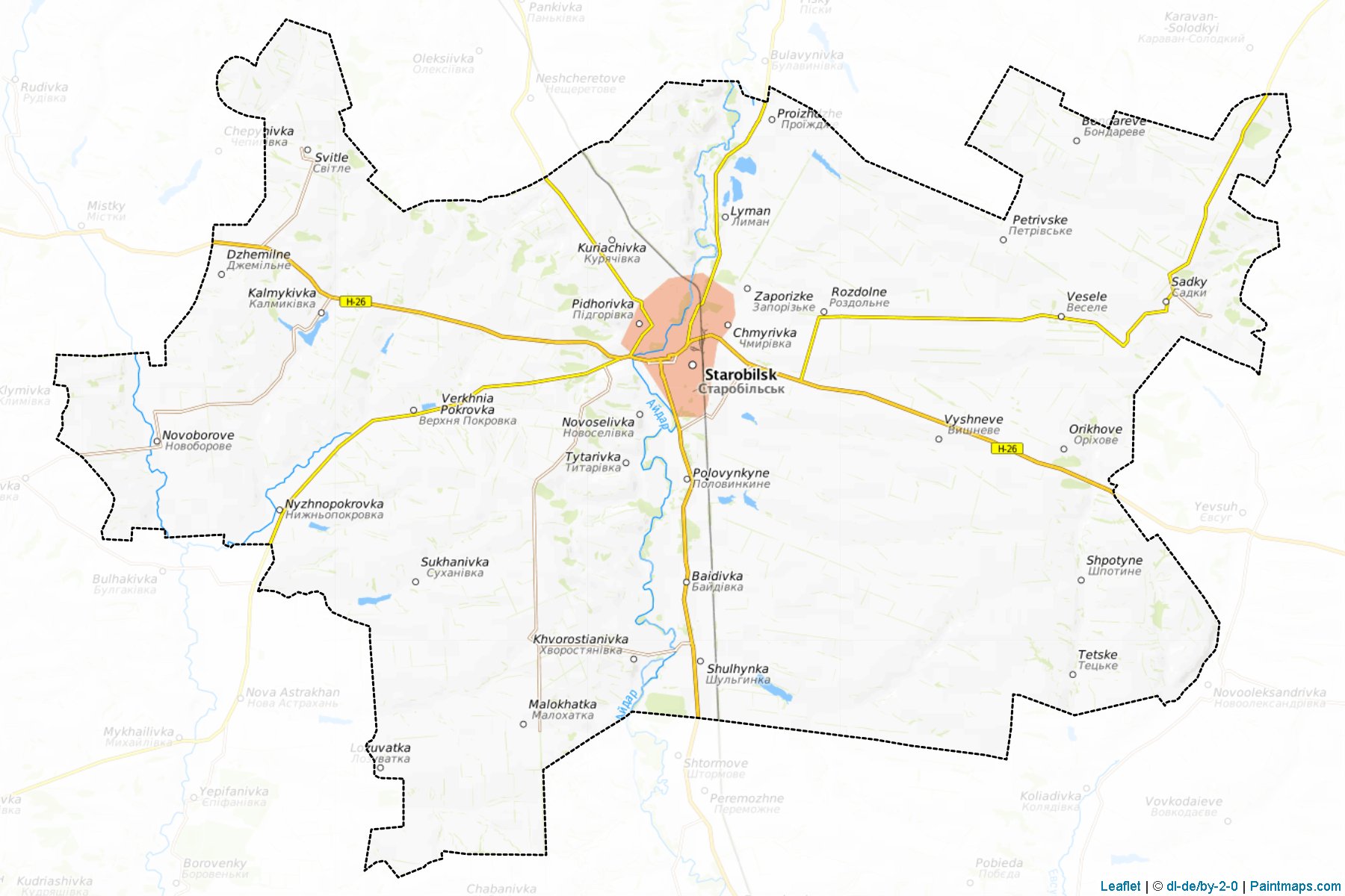 Starobilskyi (Luhansk Oblastı) Haritası Örnekleri-1