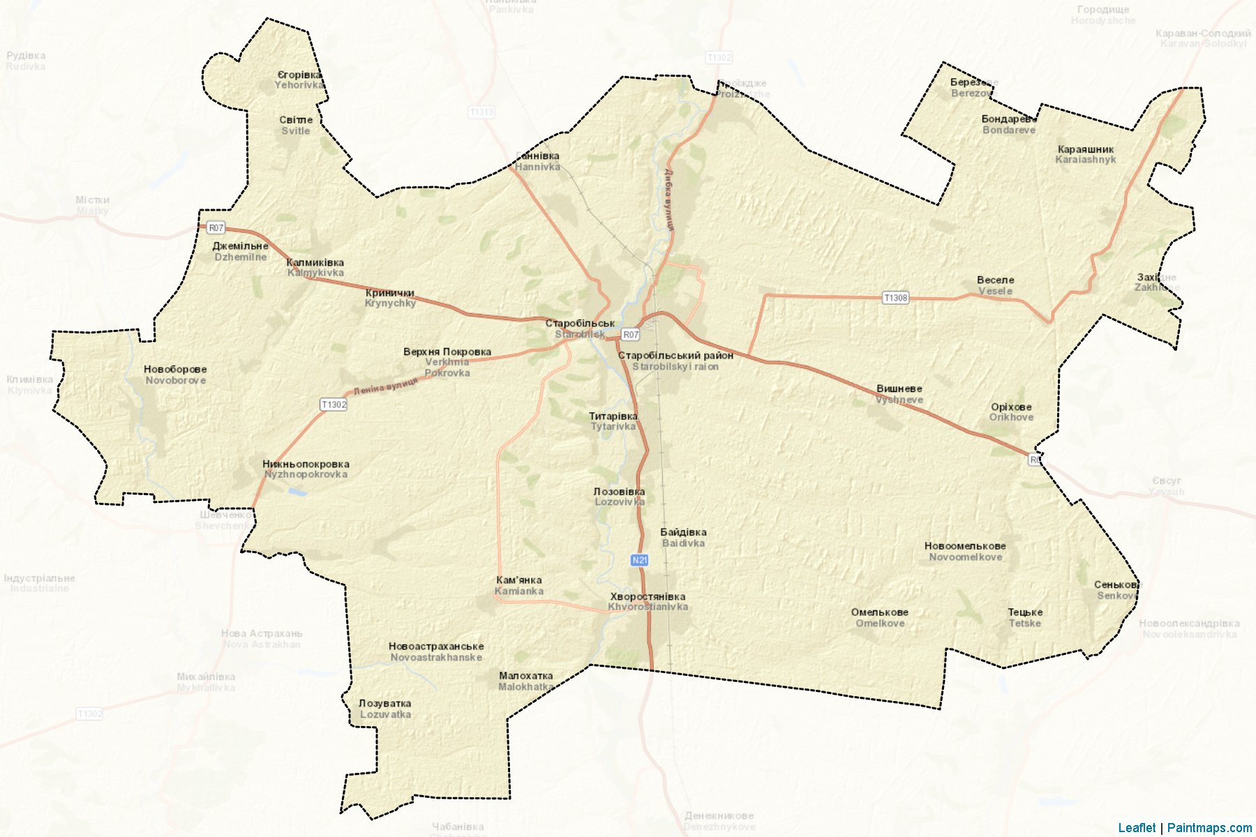 Starobilskyi (Luhansk Oblastı) Haritası Örnekleri-2