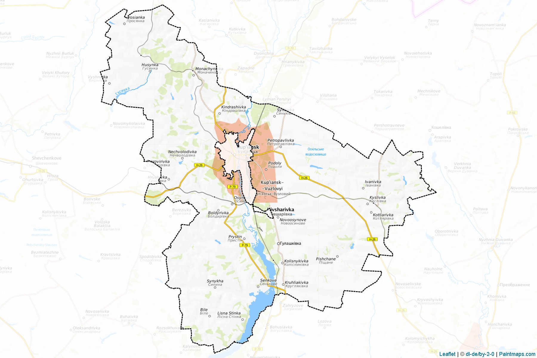 Kupyans'kyi (Kharkiv) Map Cropping Samples-1