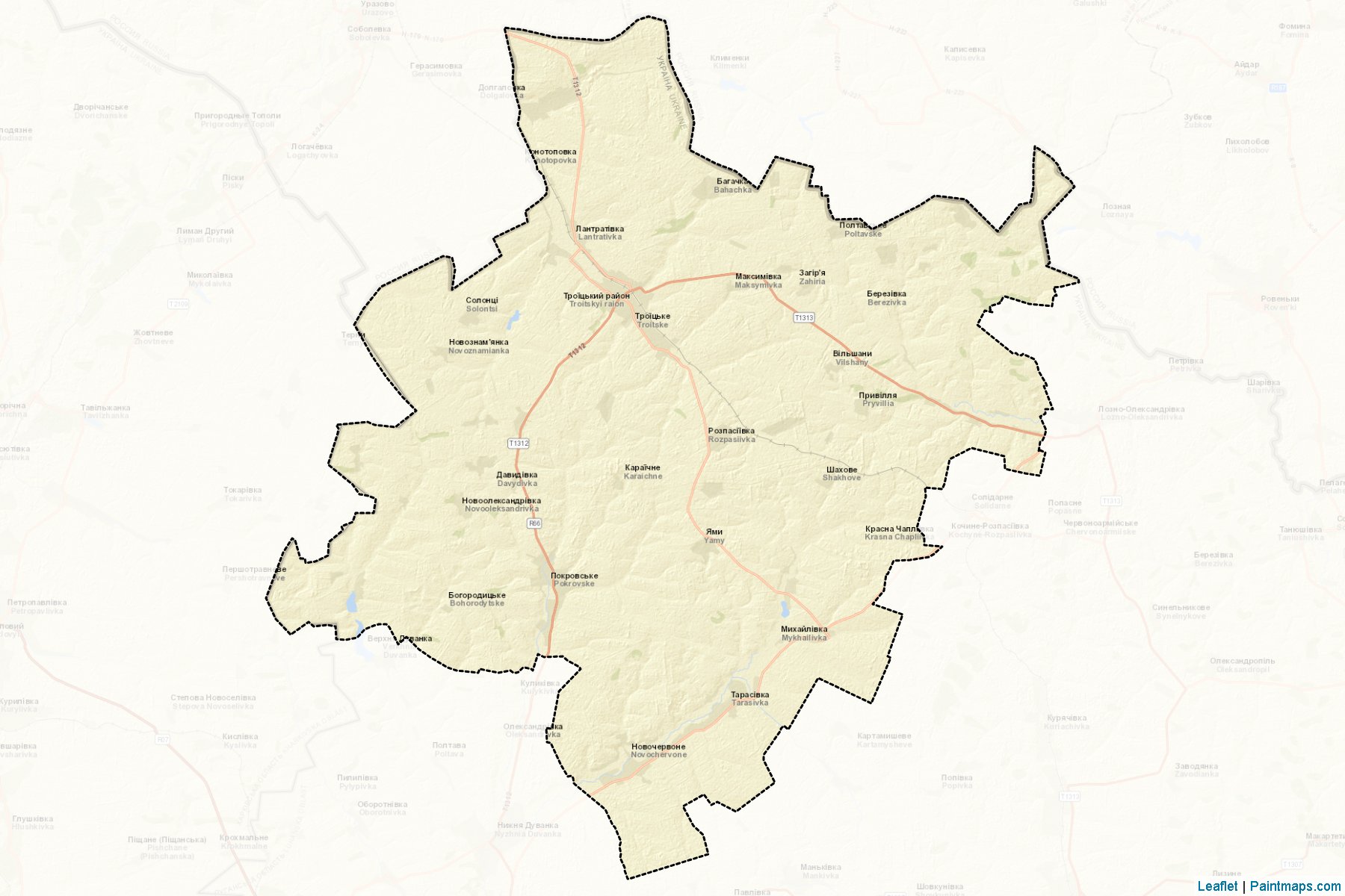 Troits'kyi (Luhansk) Map Cropping Samples-2