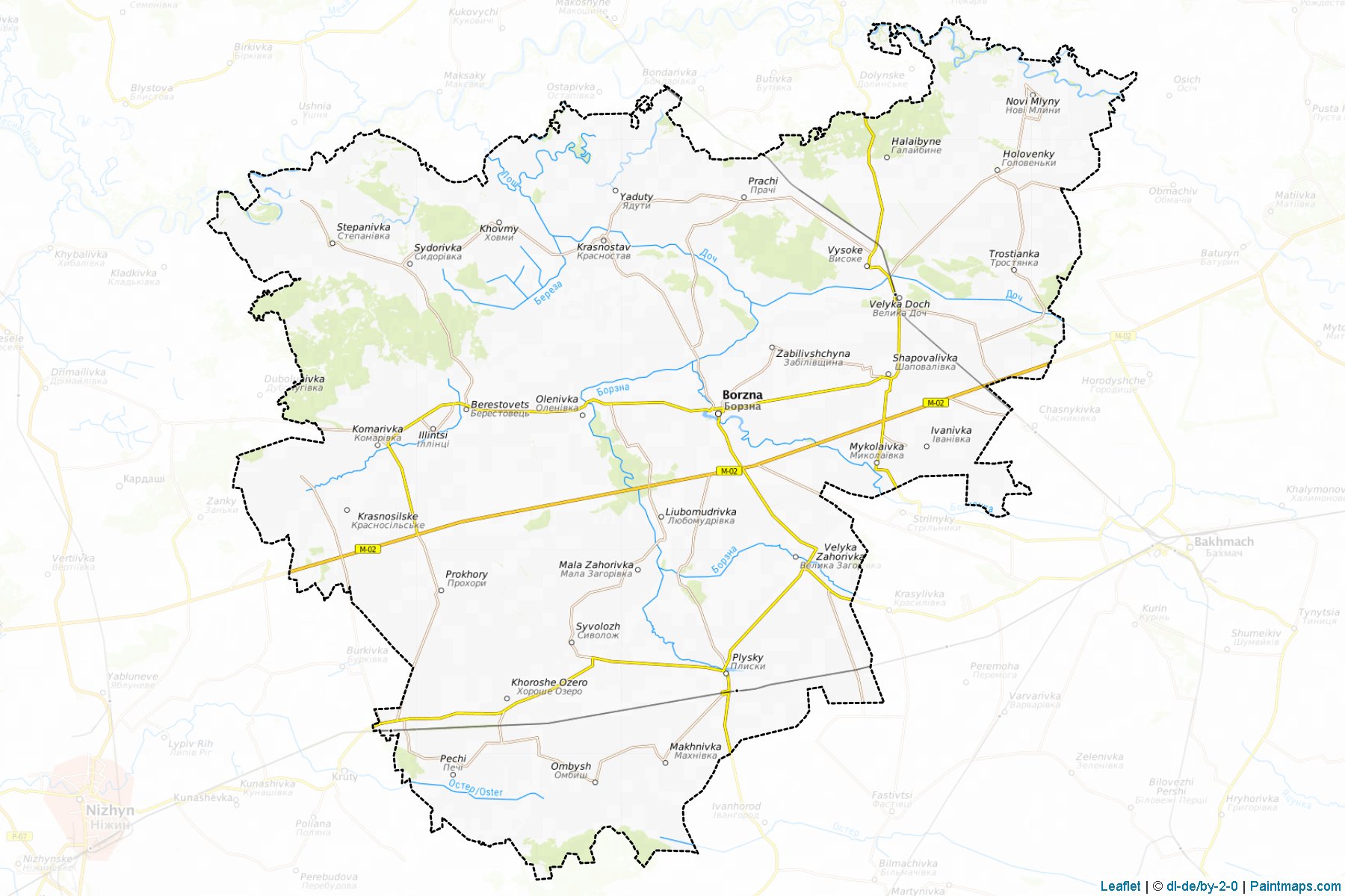 Borznians'kyi (Chernihiv) Map Cropping Samples-1