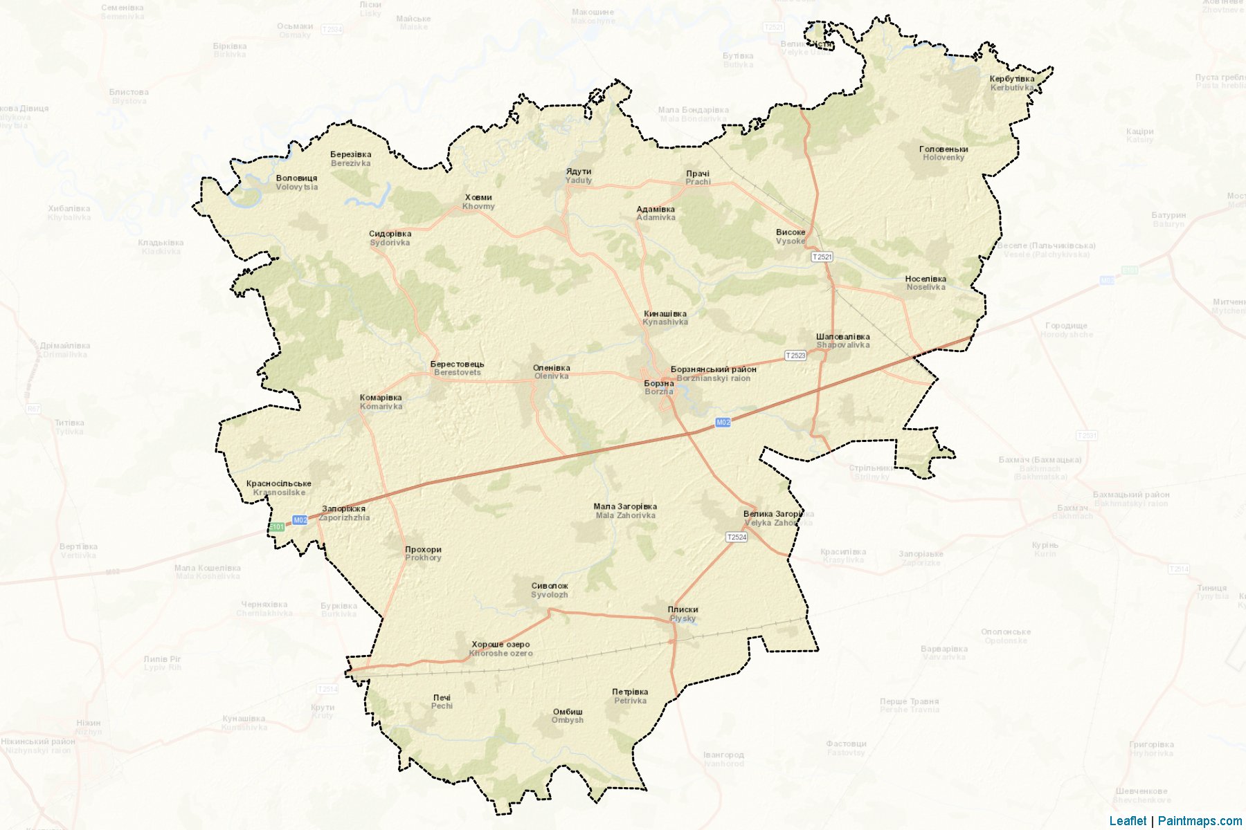 Borznians'kyi (Chernihiv) Map Cropping Samples-2