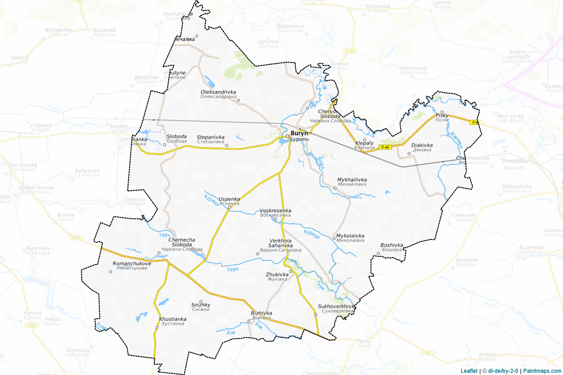 Muestras de recorte de mapas Burynskyi (Sumy)-1