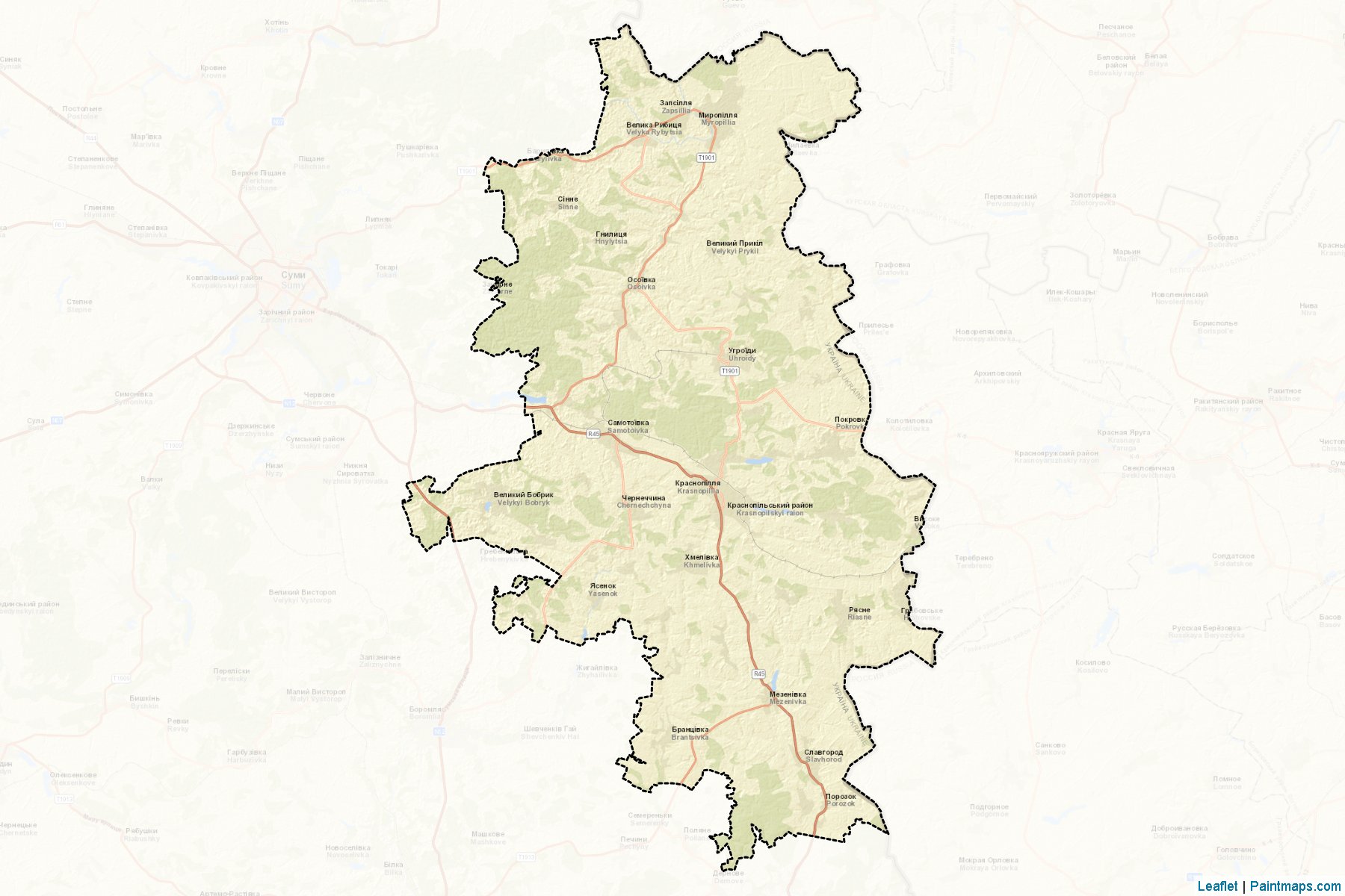 Krasnopil's'kyi (Sumy) Map Cropping Samples-2