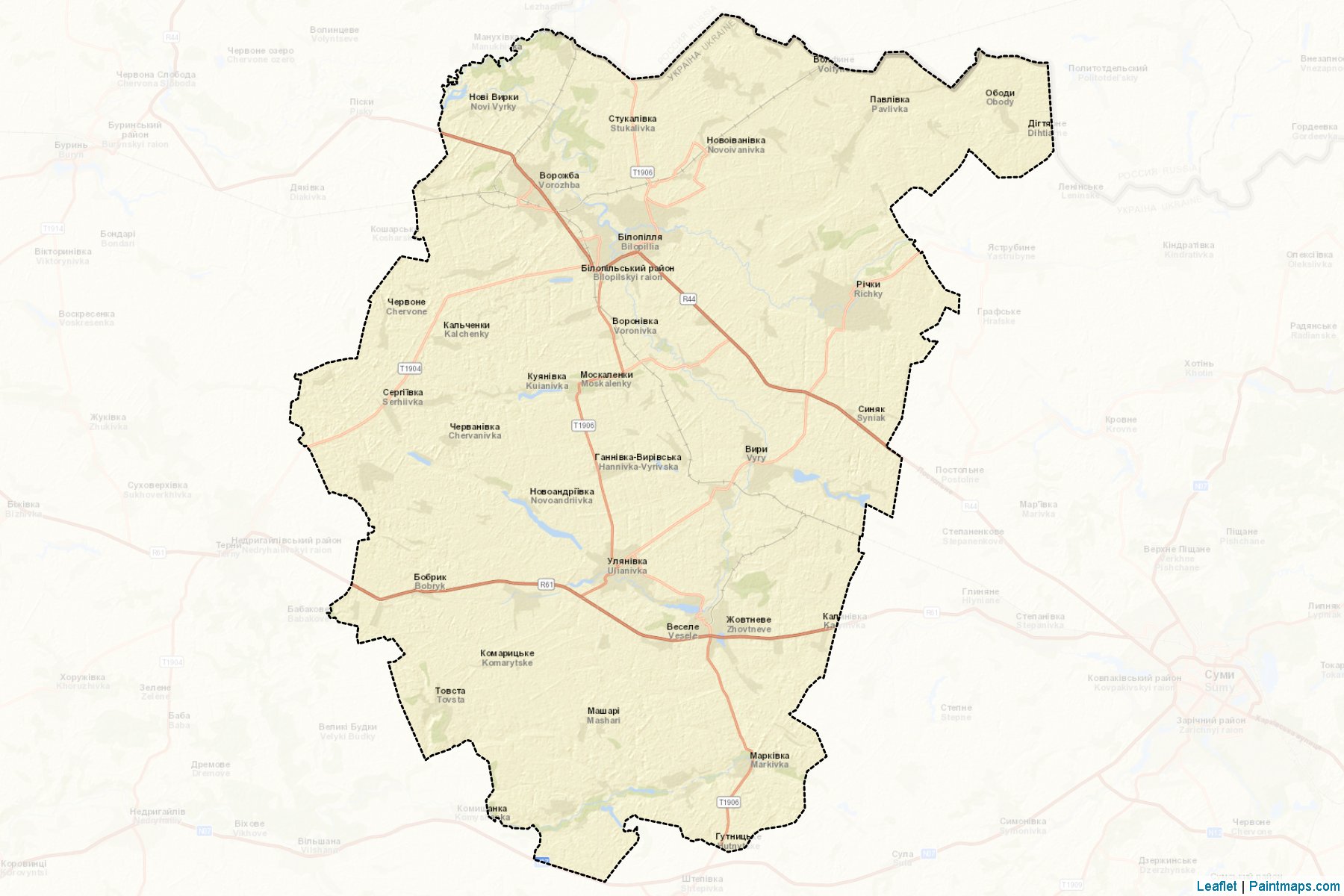 Bilopil's'kyi (Sumy) Map Cropping Samples-2