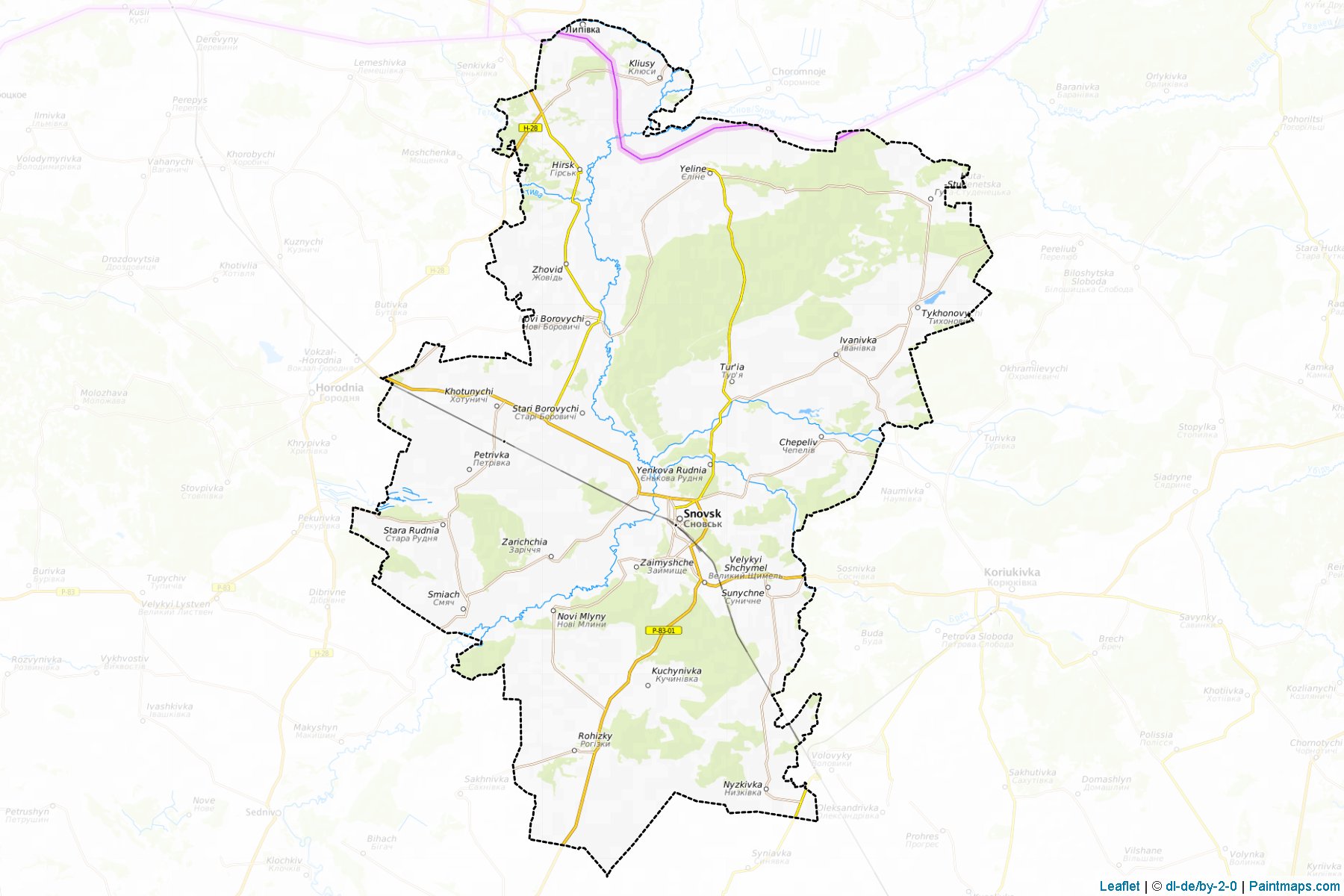 Muestras de recorte de mapas Shchorskyi (Chernihiv)-1