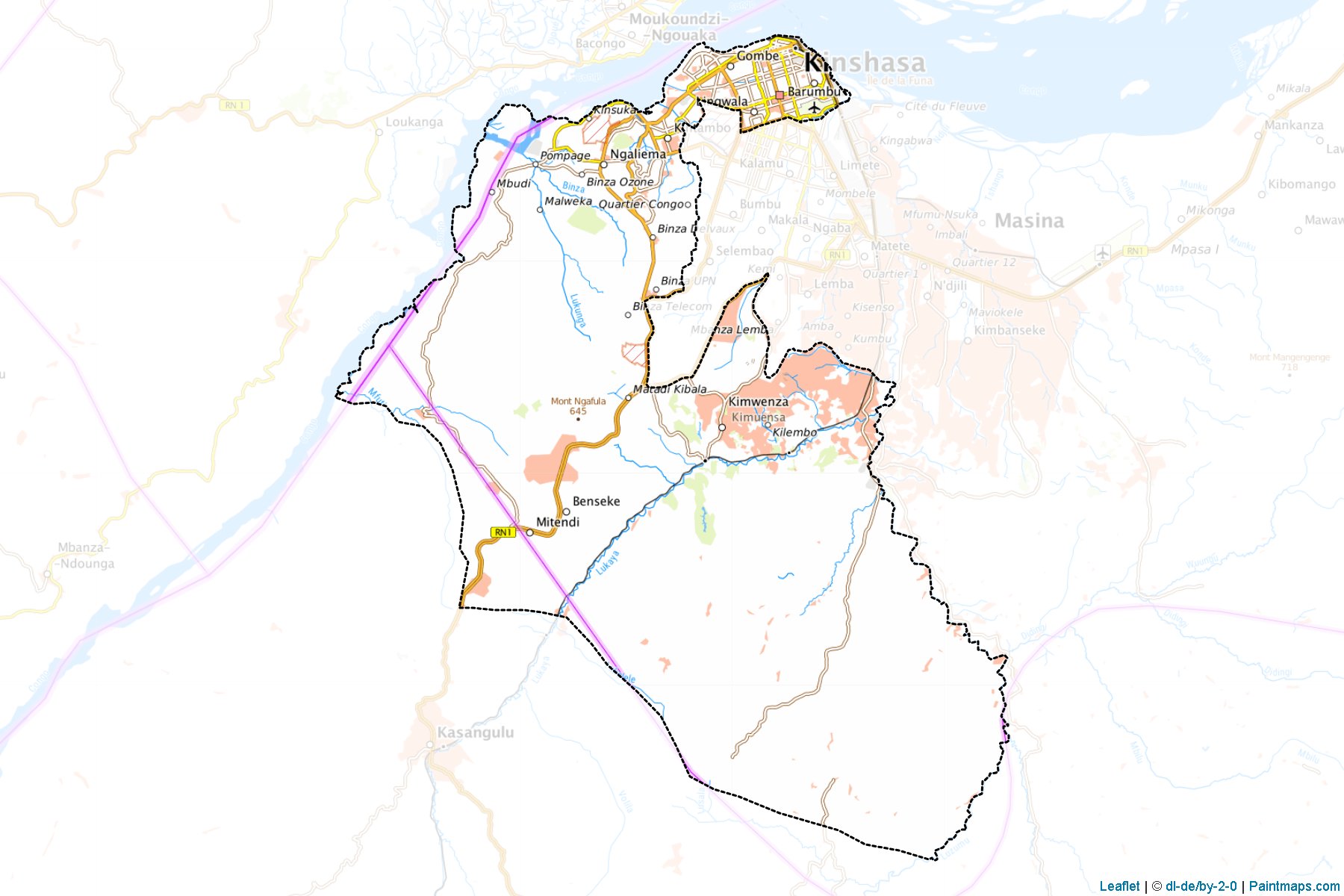 Lukunga (Kinshasa City) Map Cropping Samples-1