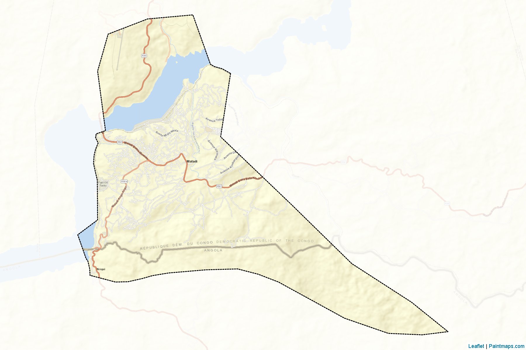 Muestras de recorte de mapas Matadi (Bas-Congo)-2