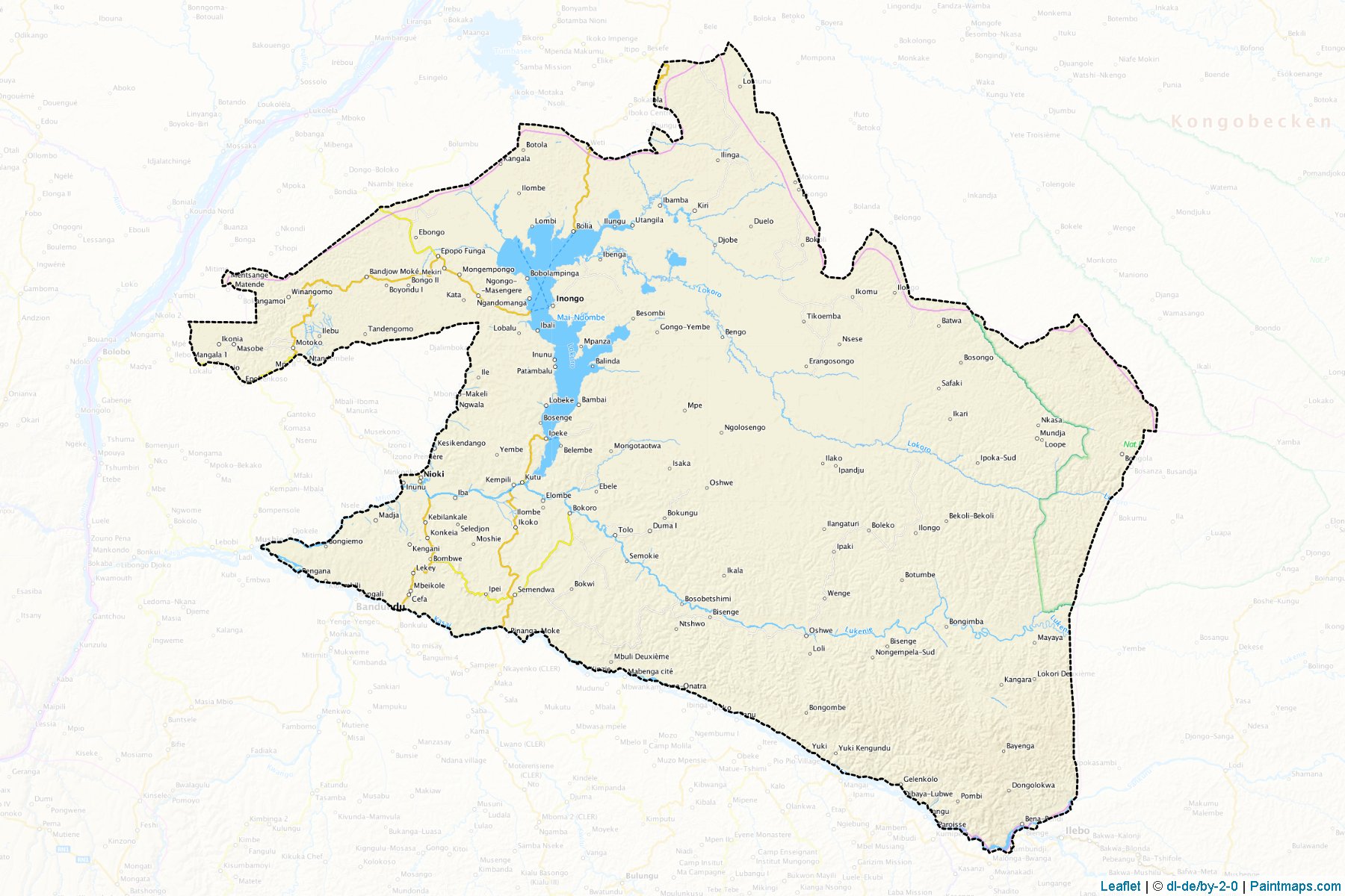 Mai-Ndombe (Bandundu) Map Cropping Samples-1