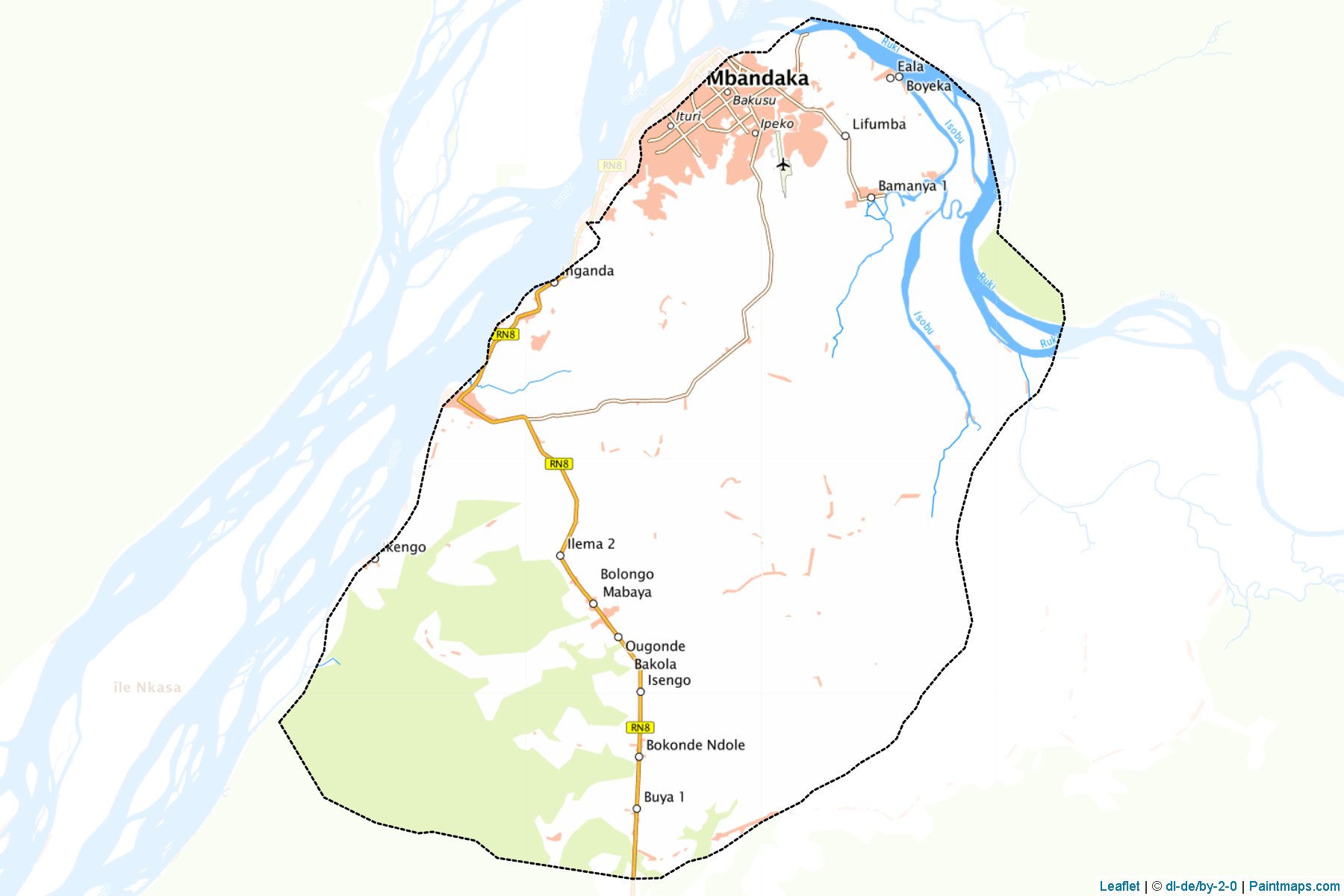 Mbandaka (Equater) Map Cropping Samples-1