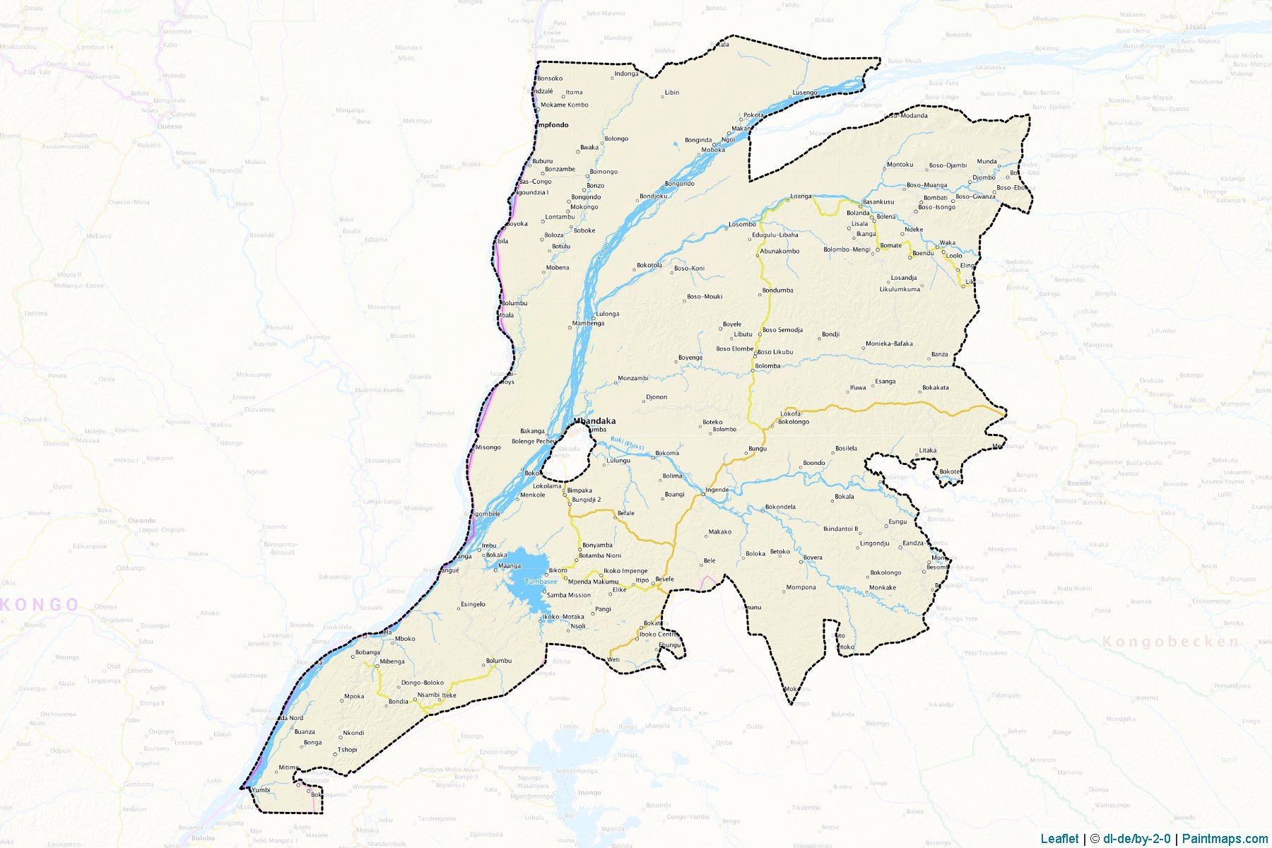 Muestras de recorte de mapas Equateur (Équateur)-1