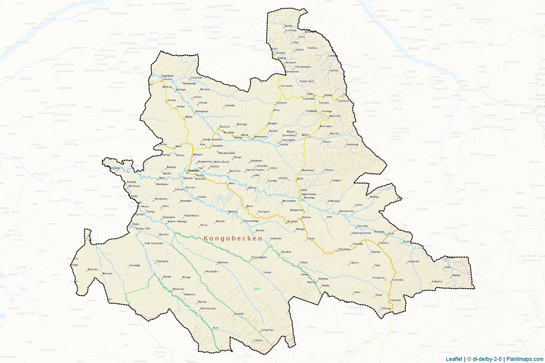 Tshuapa (Equater) Map Cropping Samples-1