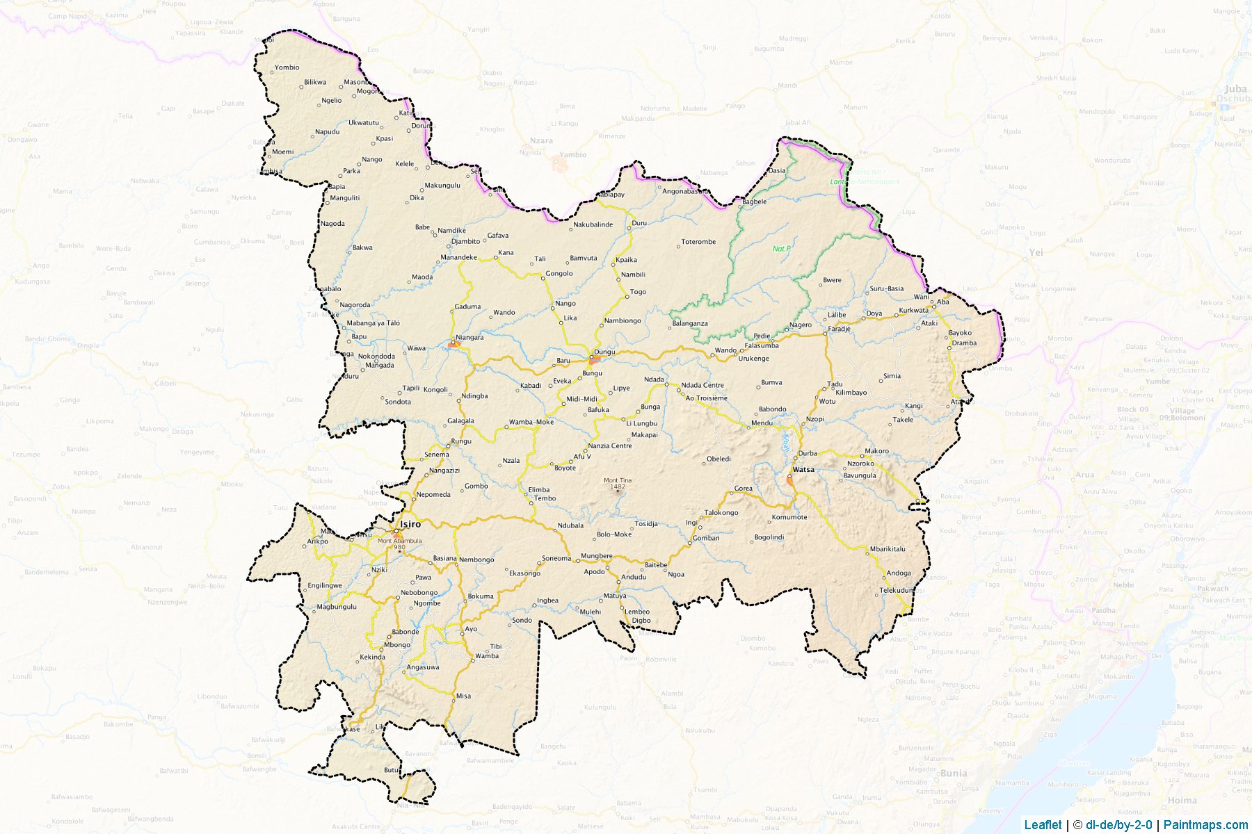 Haut-Uele (Eastern) Map Cropping Samples-1