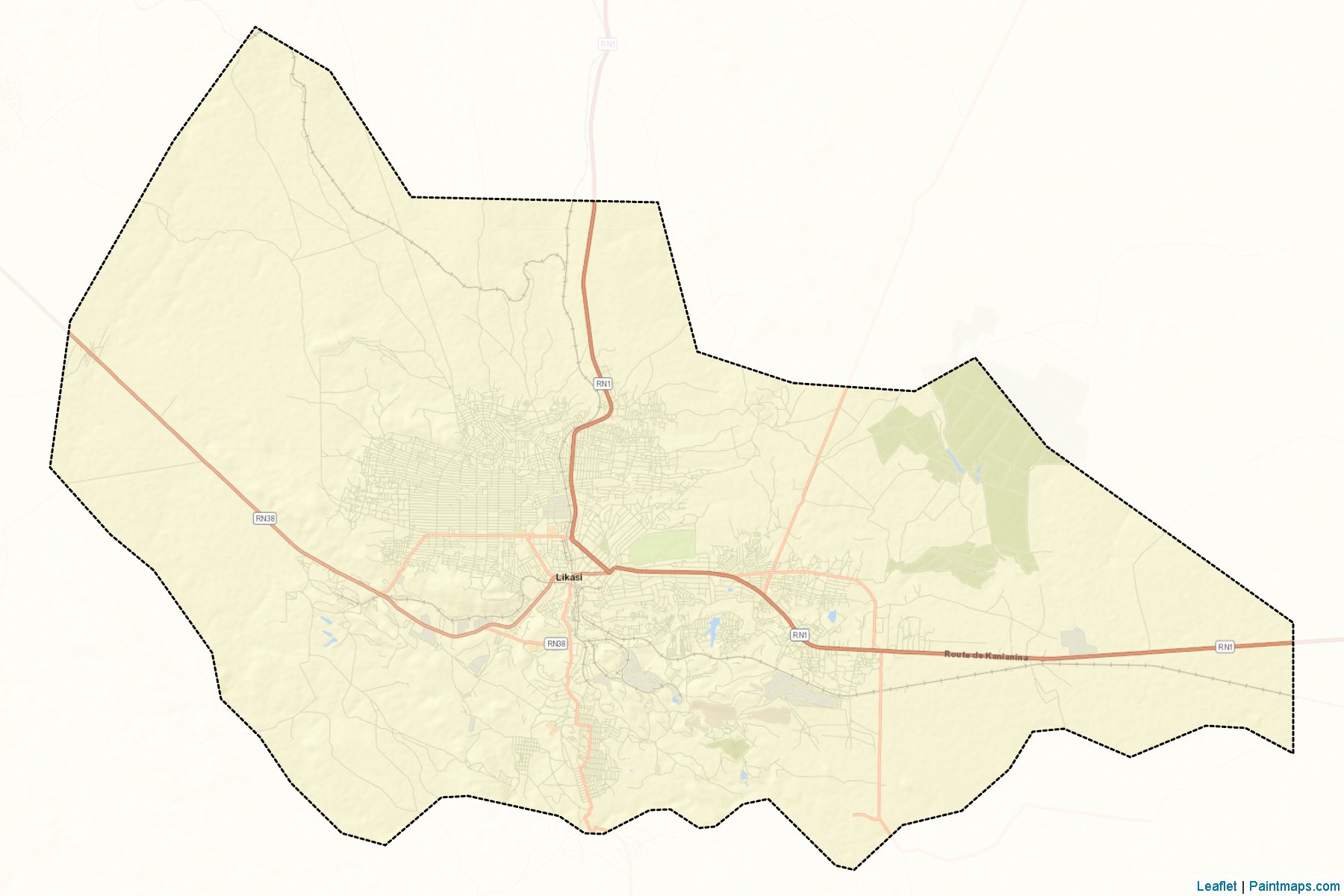 Likasi (Katanga) Map Cropping Samples-2