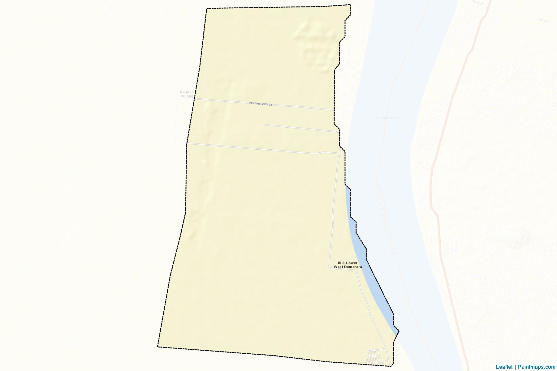 Muestras de recorte de mapas Patentia/Toevlugt (Essequibo Islands-West Demerara)-2