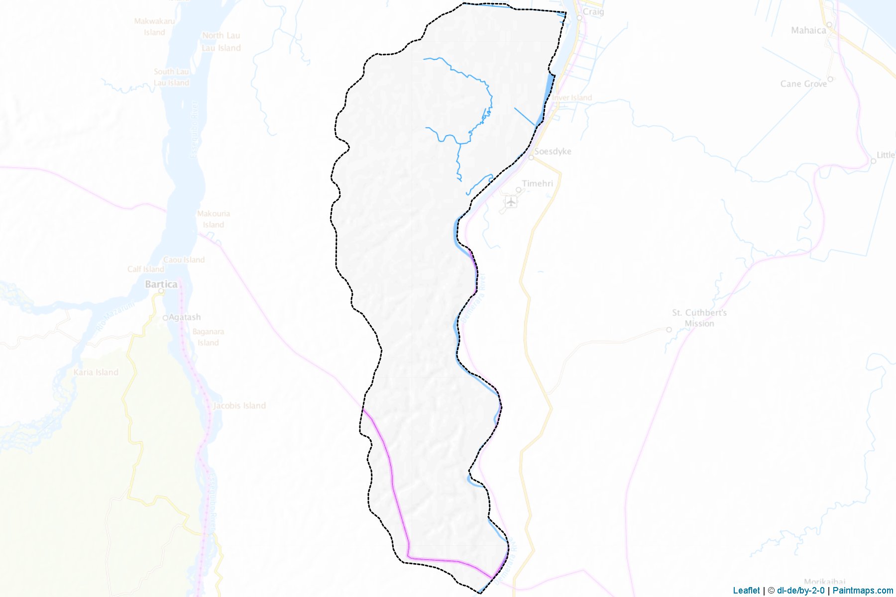 Amsterdam (Dem River) / Vriesland (Mahaica-Berbice) Map Cropping Samples-1