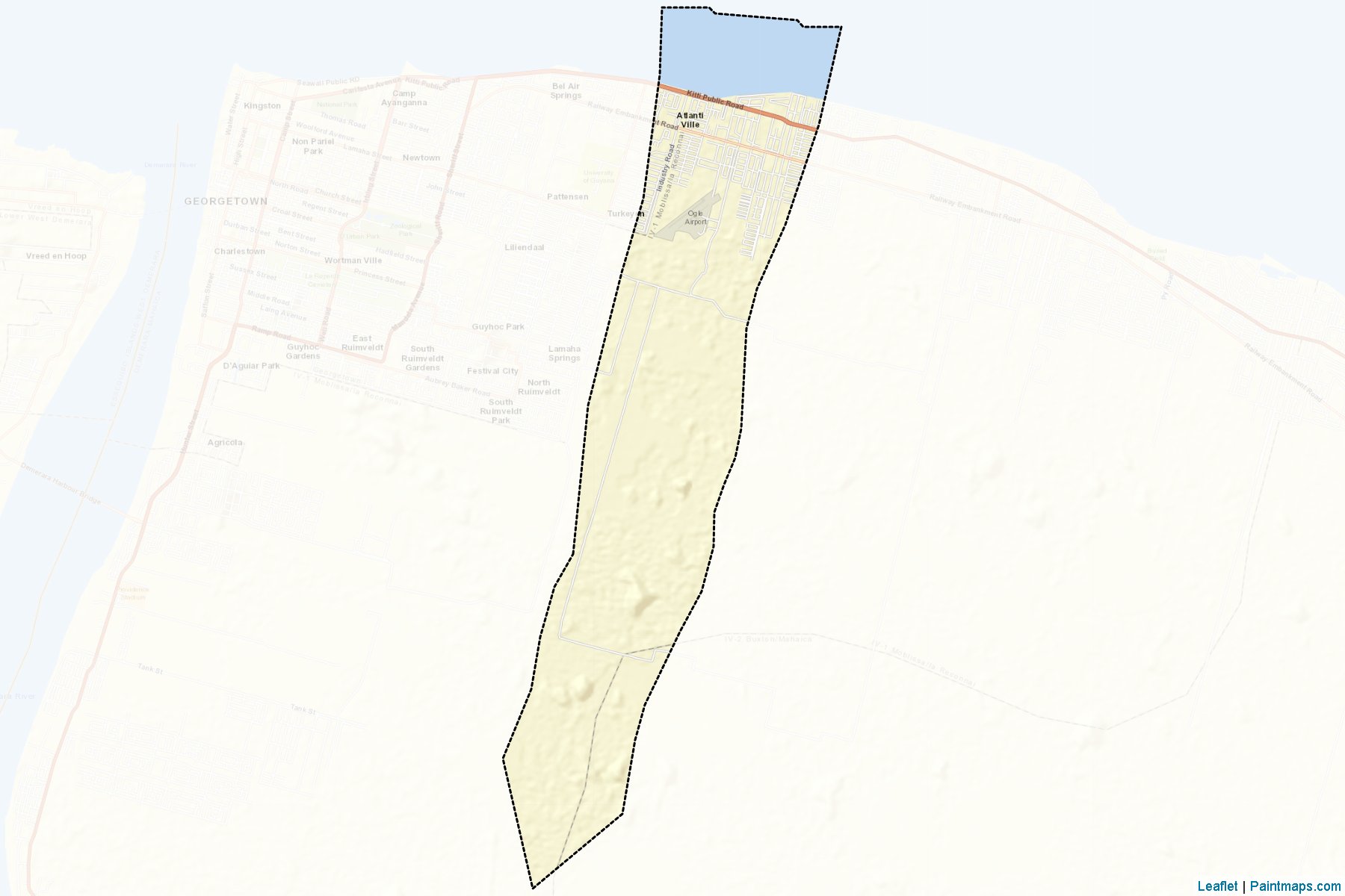 Plaisance/Industry (Demerara-Mahaica) Haritası Örnekleri-2