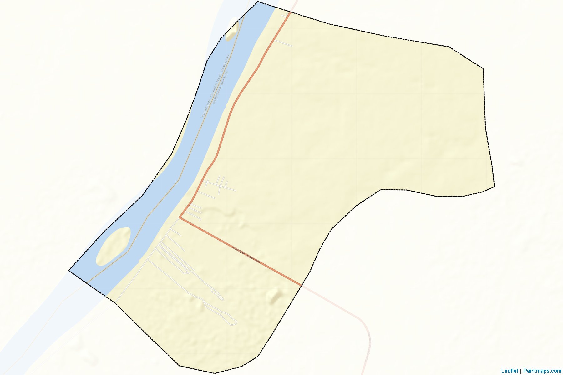 Muestras de recorte de mapas Te Huist Coverden/Soesdyke (Demerara-Mahaica)-2