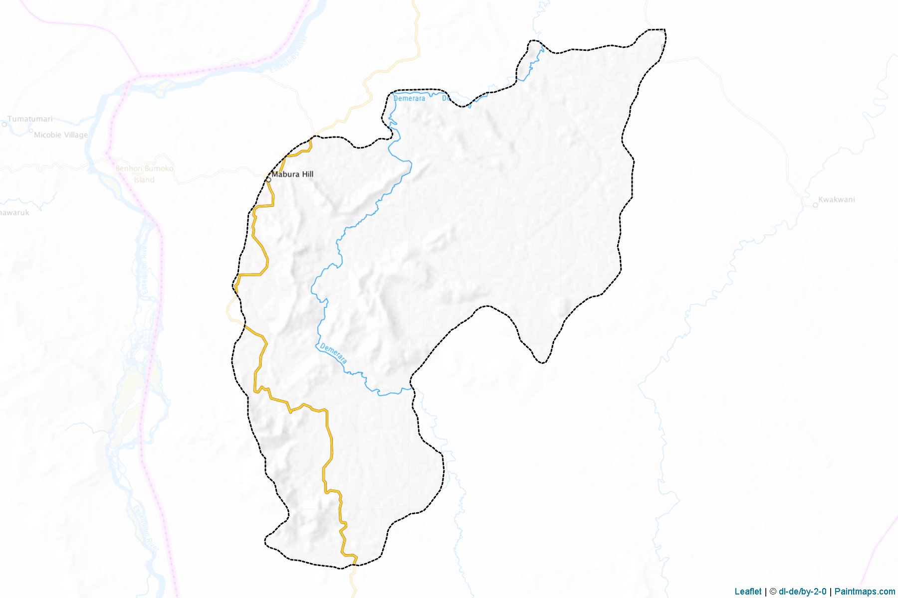 Muestras de recorte de mapas Mabura Hill (Upper Demerara-Berbice)-1