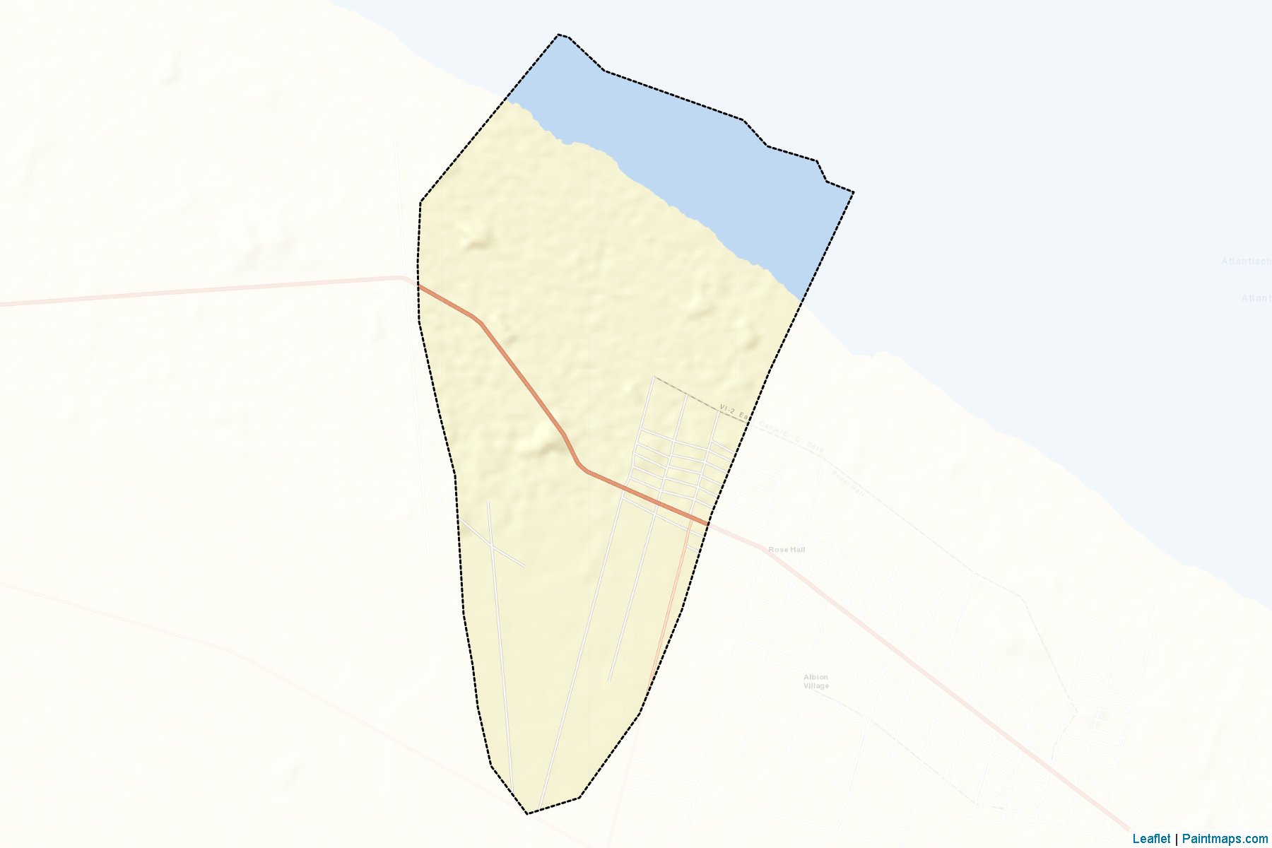 Muestras de recorte de mapas Fyrish/Gibraltar (East Berbice-Corentyne)-2