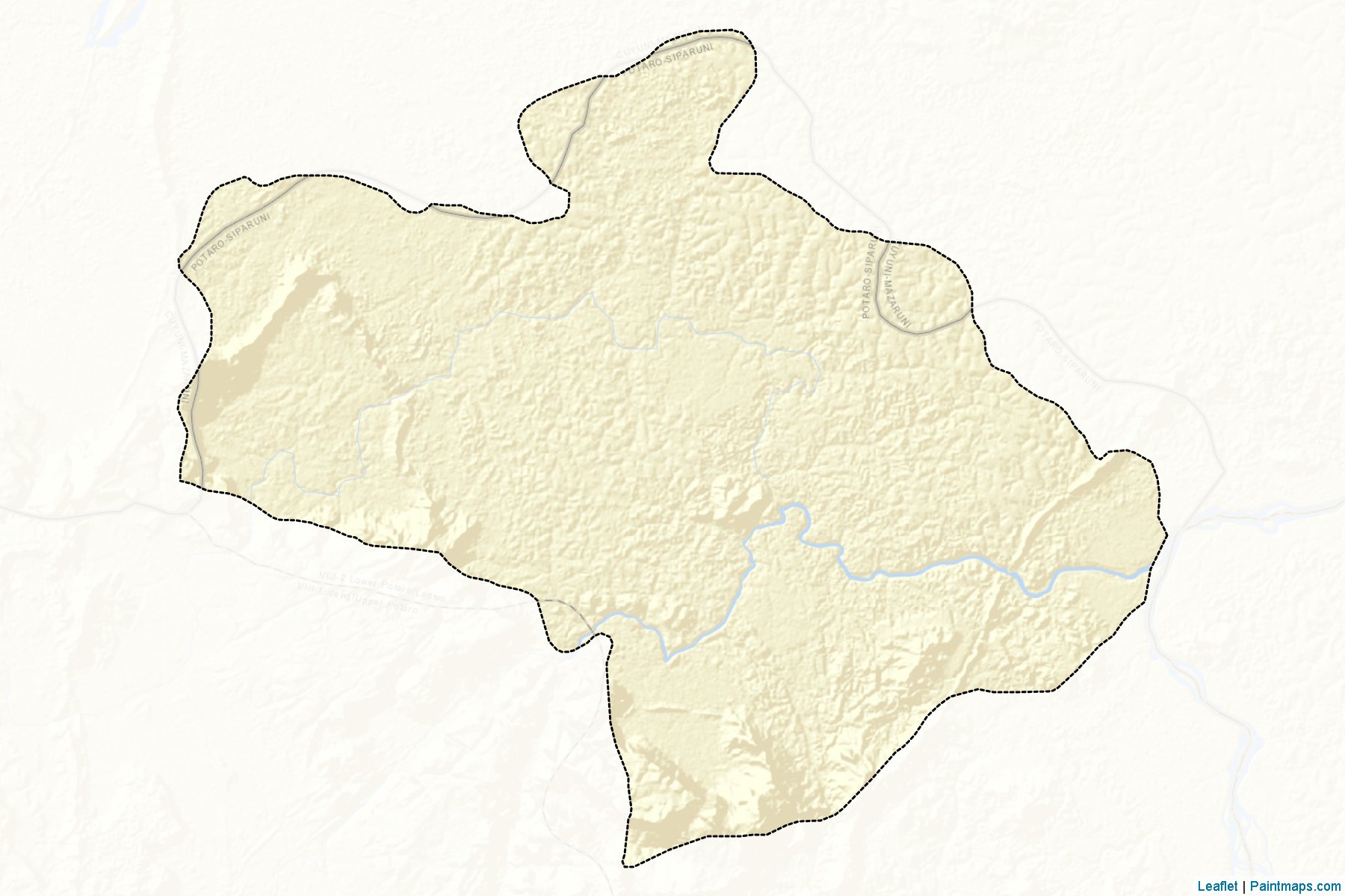 Madhia + Kuribrong River + Mona Falls (Potaro-Siparuni) Map Cropping Samples-2