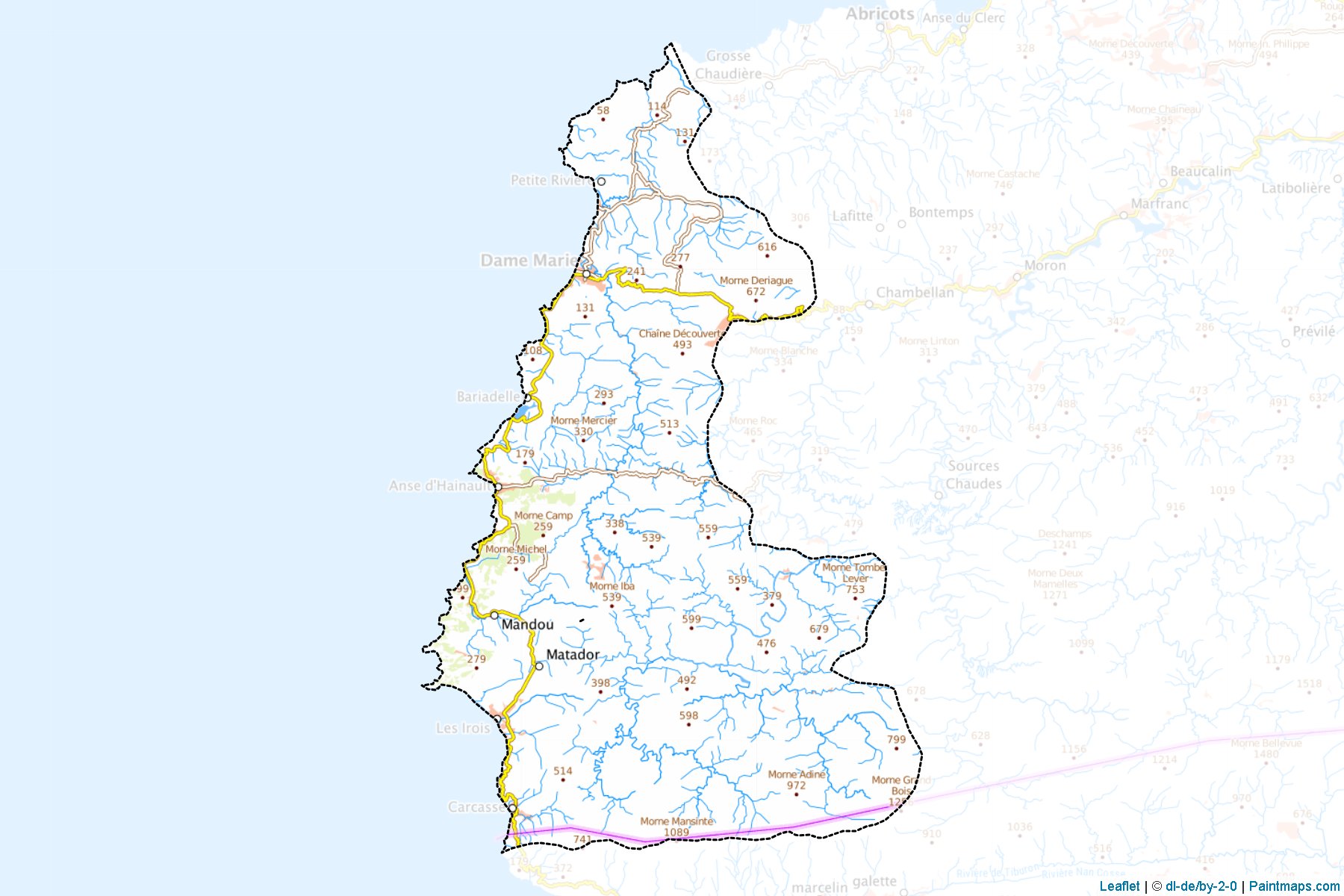 Anse d'Hainault (Grand' Anse) Map Cropping Samples-1