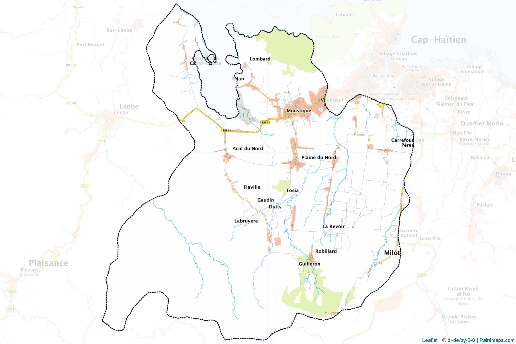 l'Acul-du-Nord (Nord) Haritası Örnekleri-1