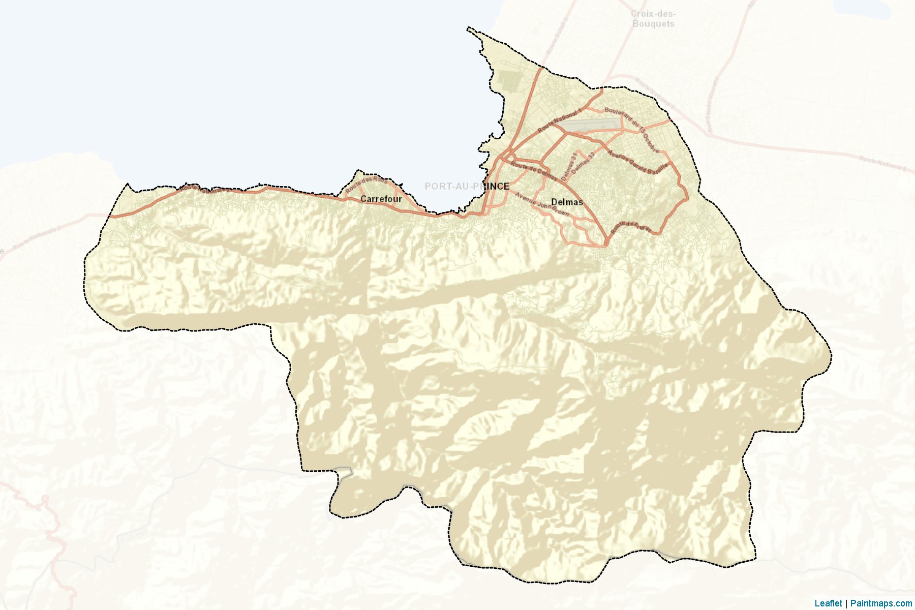 Port-au-Prince (Ouest) Map Cropping Samples-2