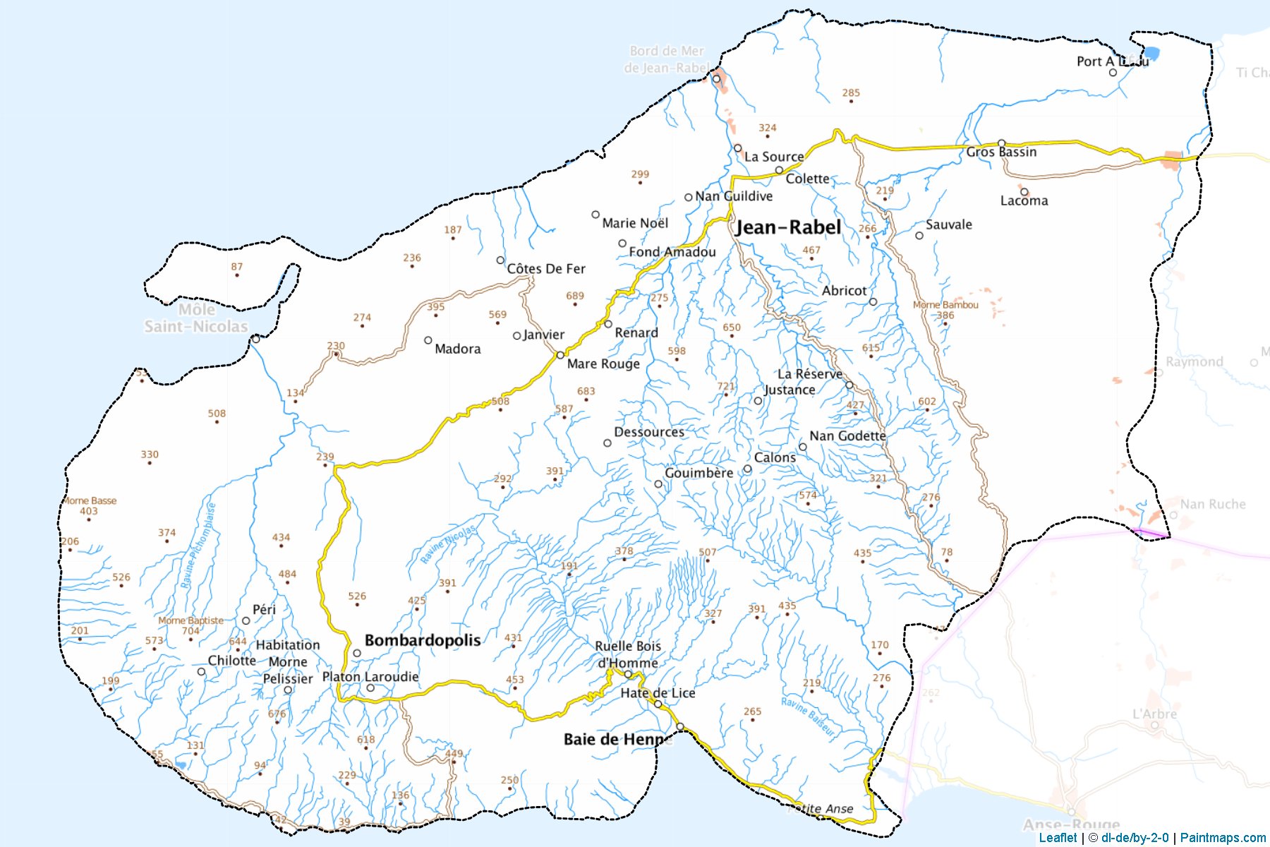 Môle Saint-Nicolas (Nord-Ouest) Map Cropping Samples-1