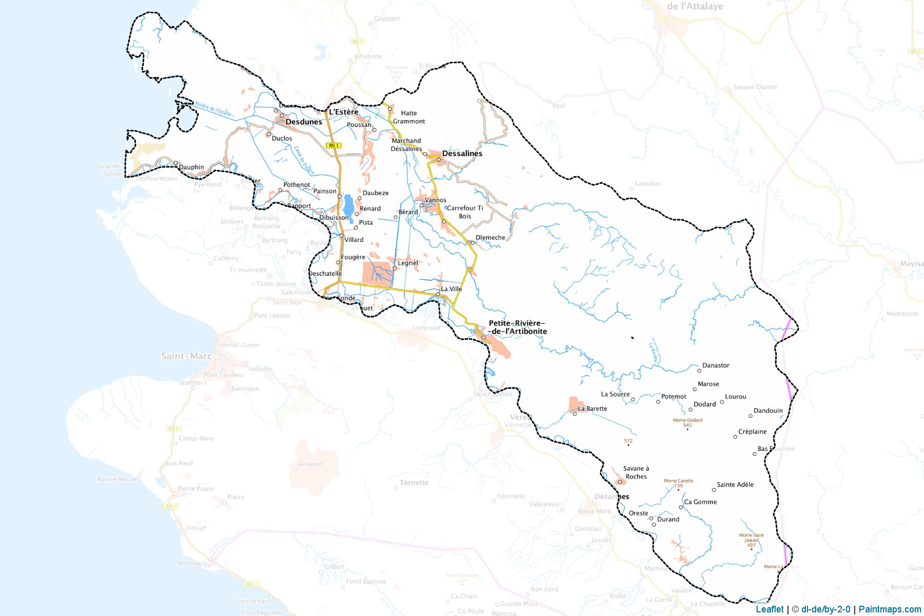 Dessalines (Artibonite) Haritası Örnekleri-1