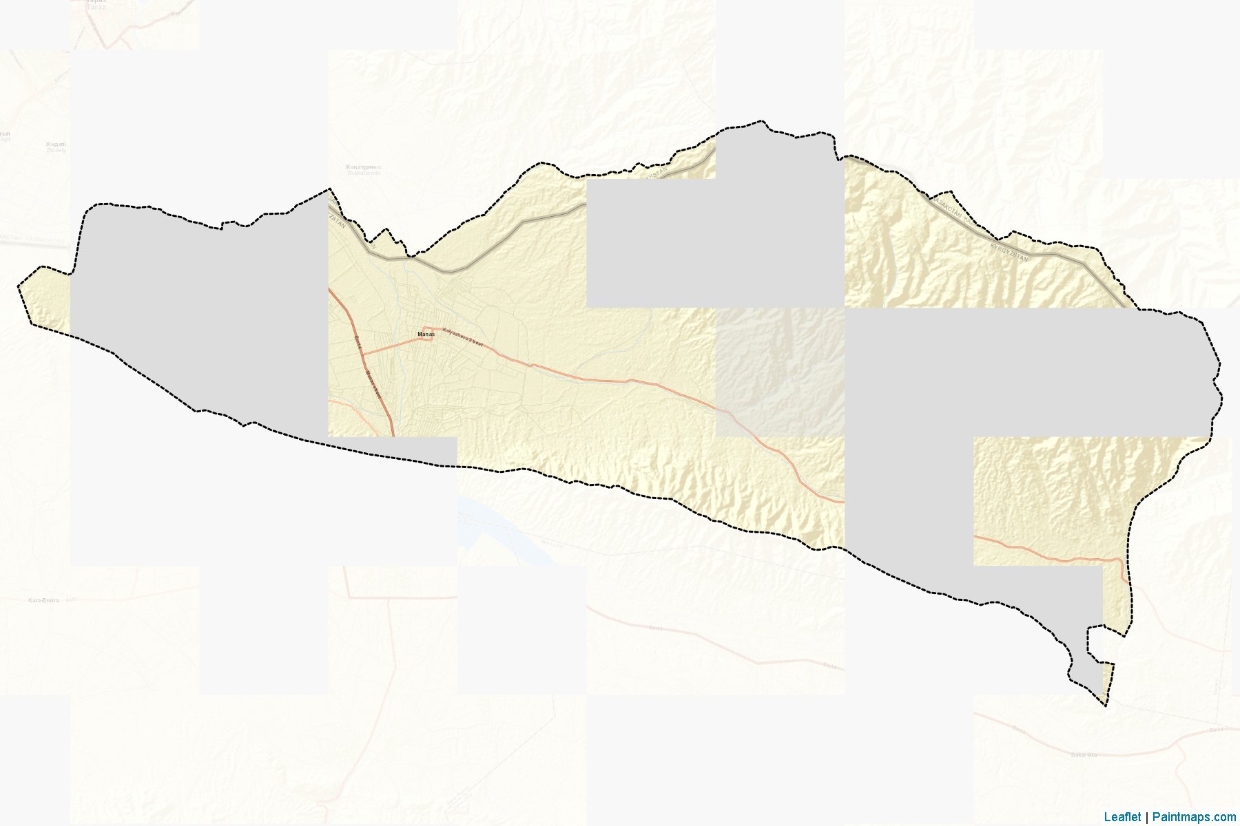 Manas (Talas) Map Cropping Samples-2