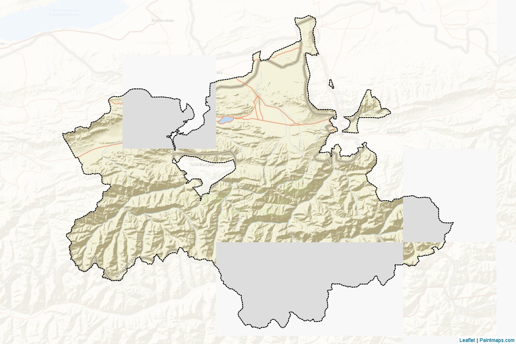 Batken (Batken İli) Haritası Örnekleri-2