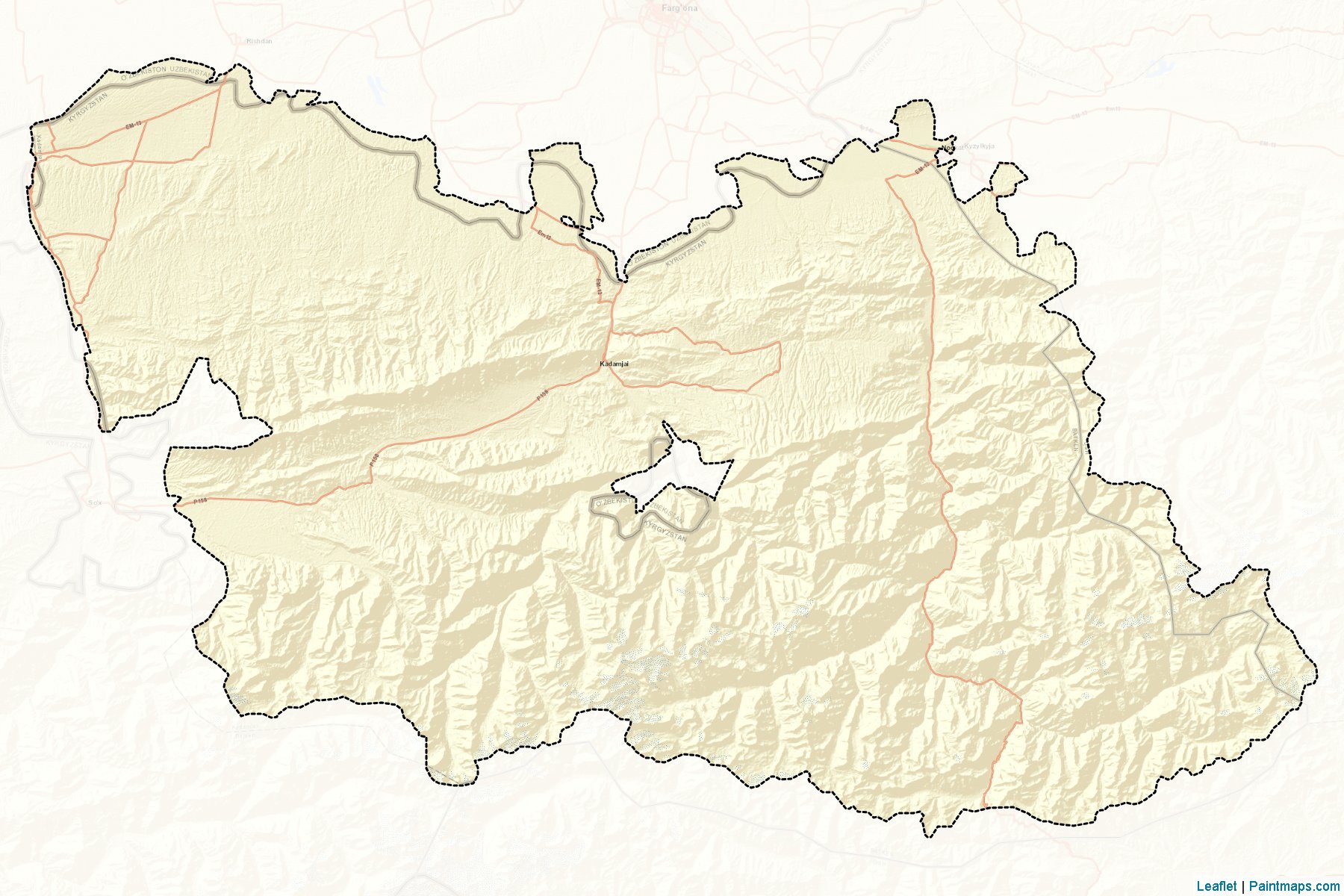 Kadamjai (Batken İli) Haritası Örnekleri-2