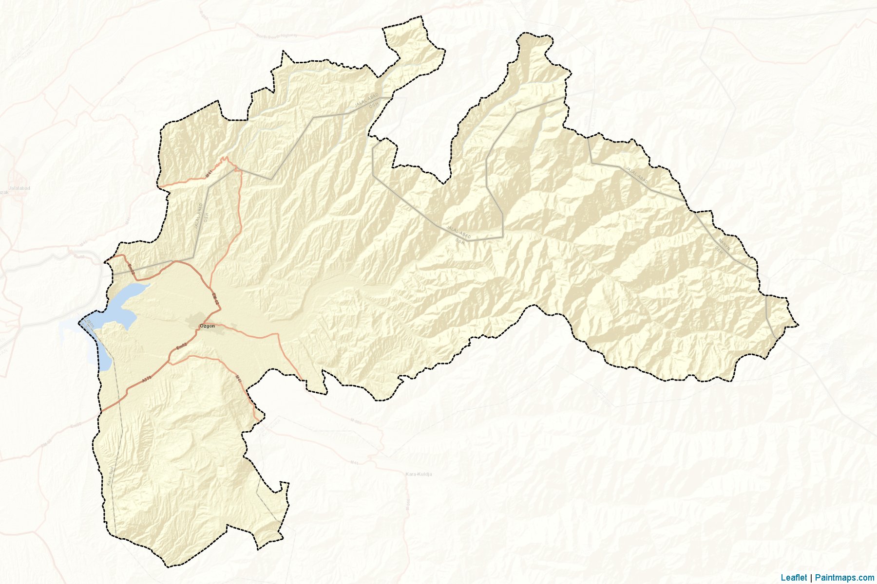 Uzkend (Oş İli) Haritası Örnekleri-2