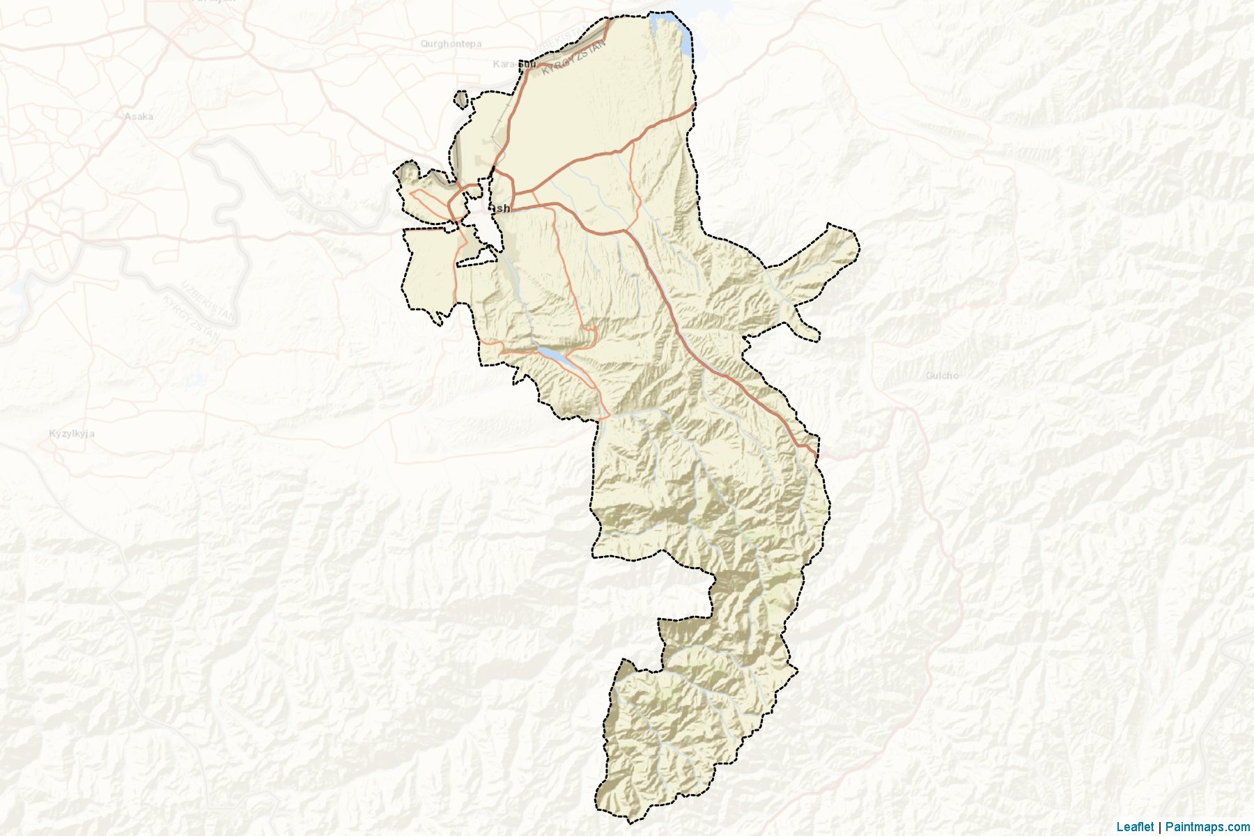 Kara-Suu (Osh) Map Cropping Samples-2