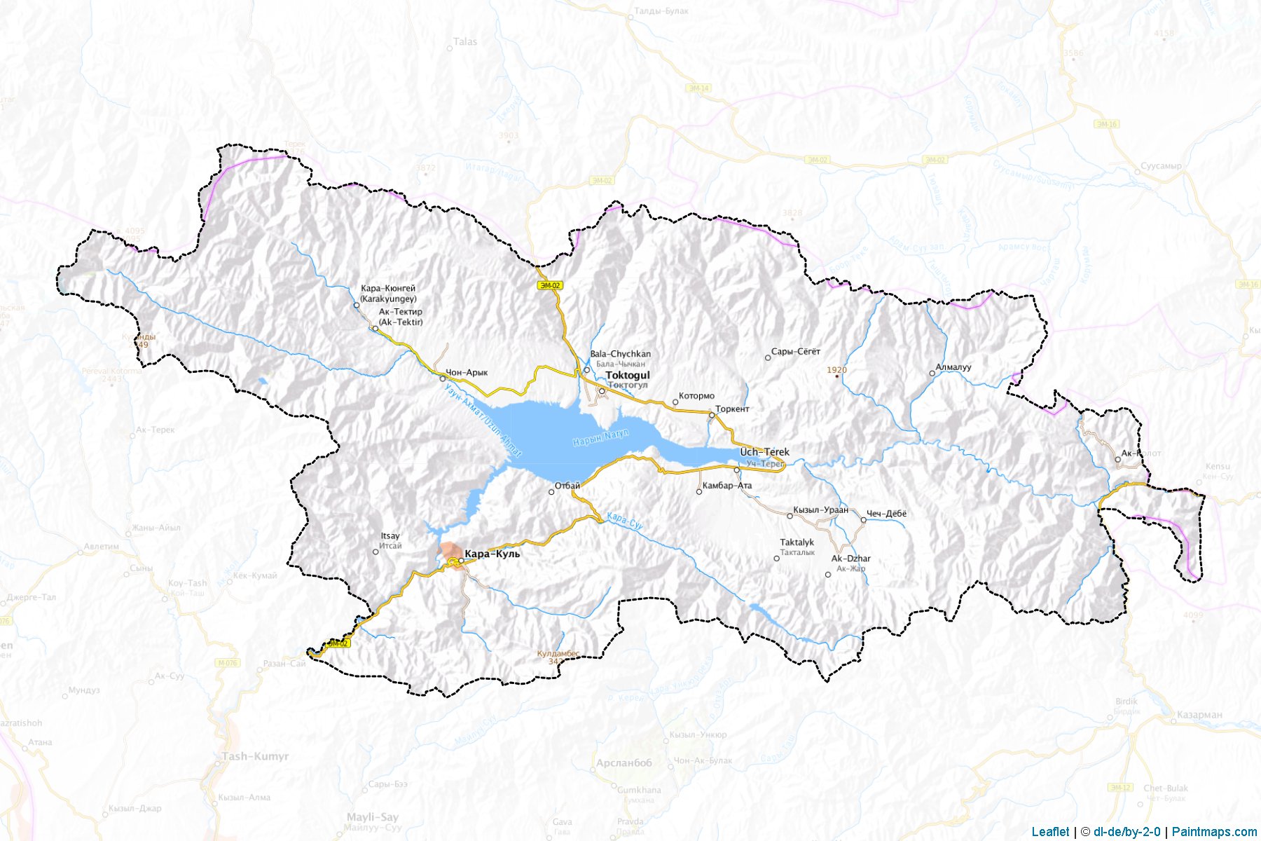 Toktogul (Celal-Abad İli) Haritası Örnekleri-1