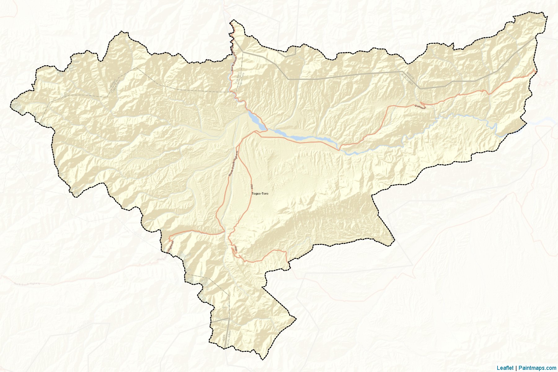 Toguz-Toro İlçesi (Celal-Abad İli) Haritası Örnekleri-2