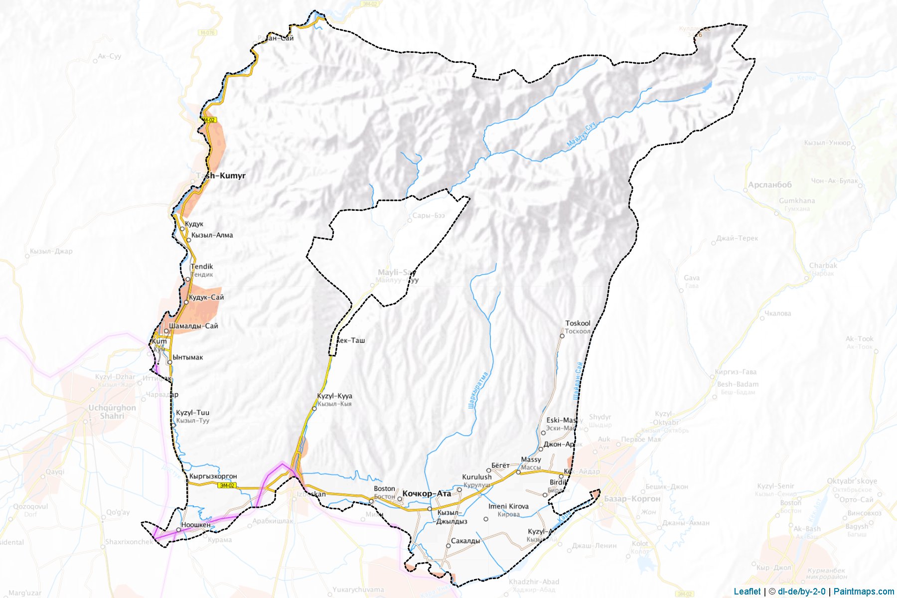 Muestras de recorte de mapas Nooken (Jalal-Abad)-1