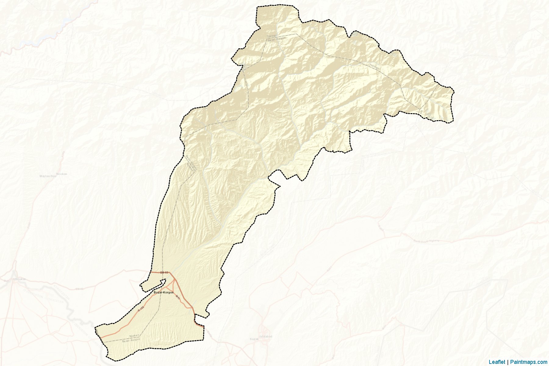 Pazar-Korgan (Celal-Abad İli) Haritası Örnekleri-2