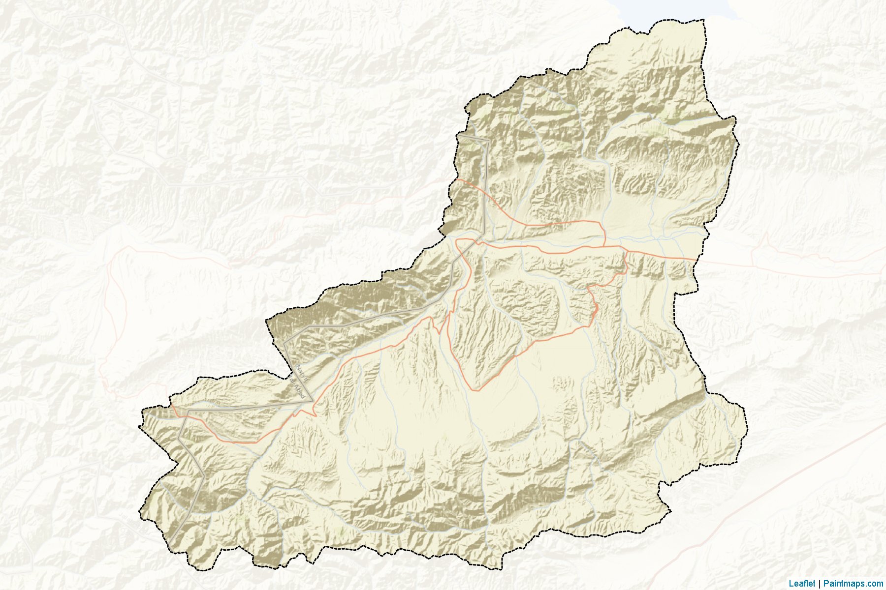 Muestras de recorte de mapas Ak-Tala (Naryn)-2