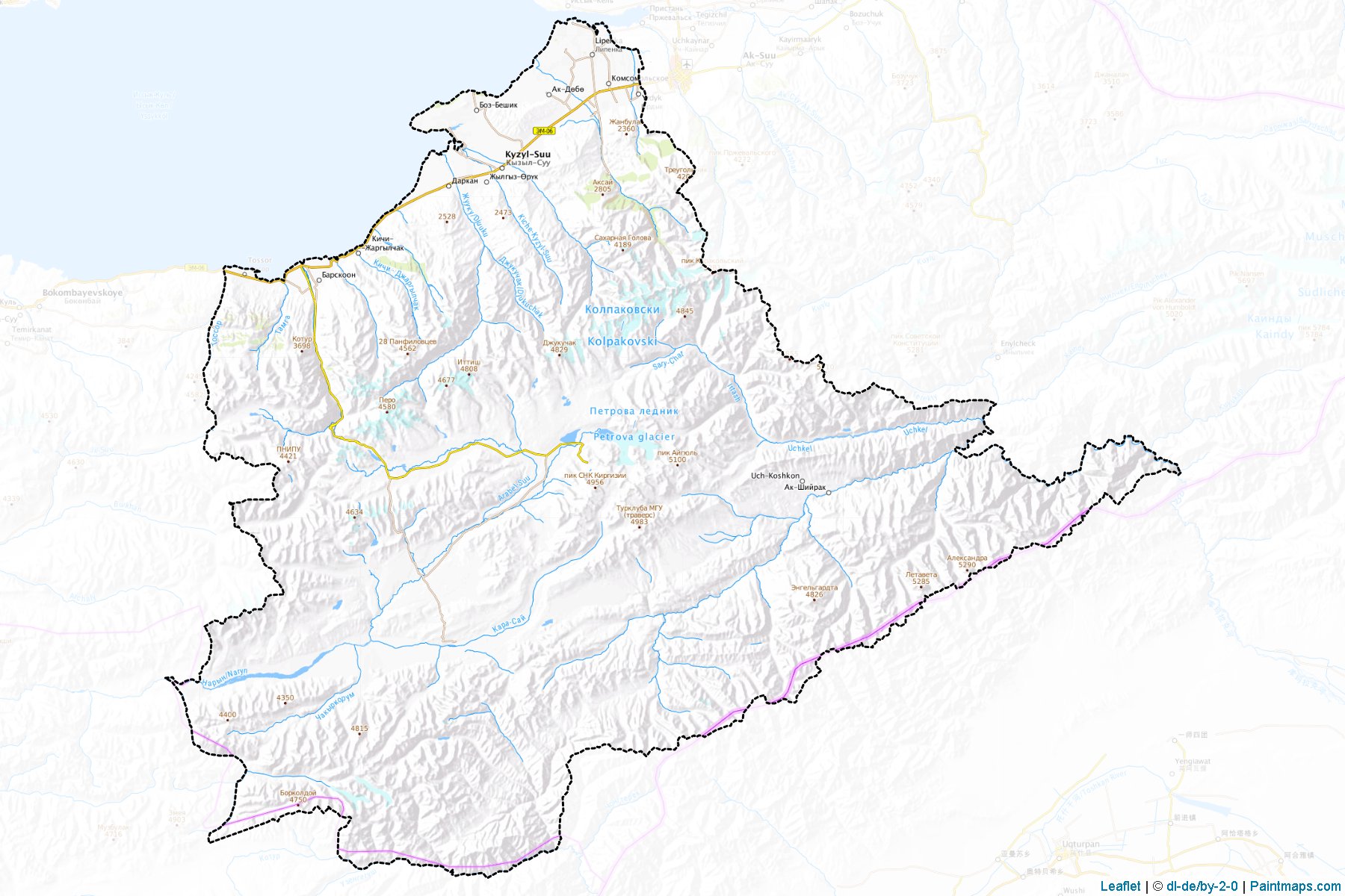 Djety-Oguz (Ysyk-Kol) Map Cropping Samples-1