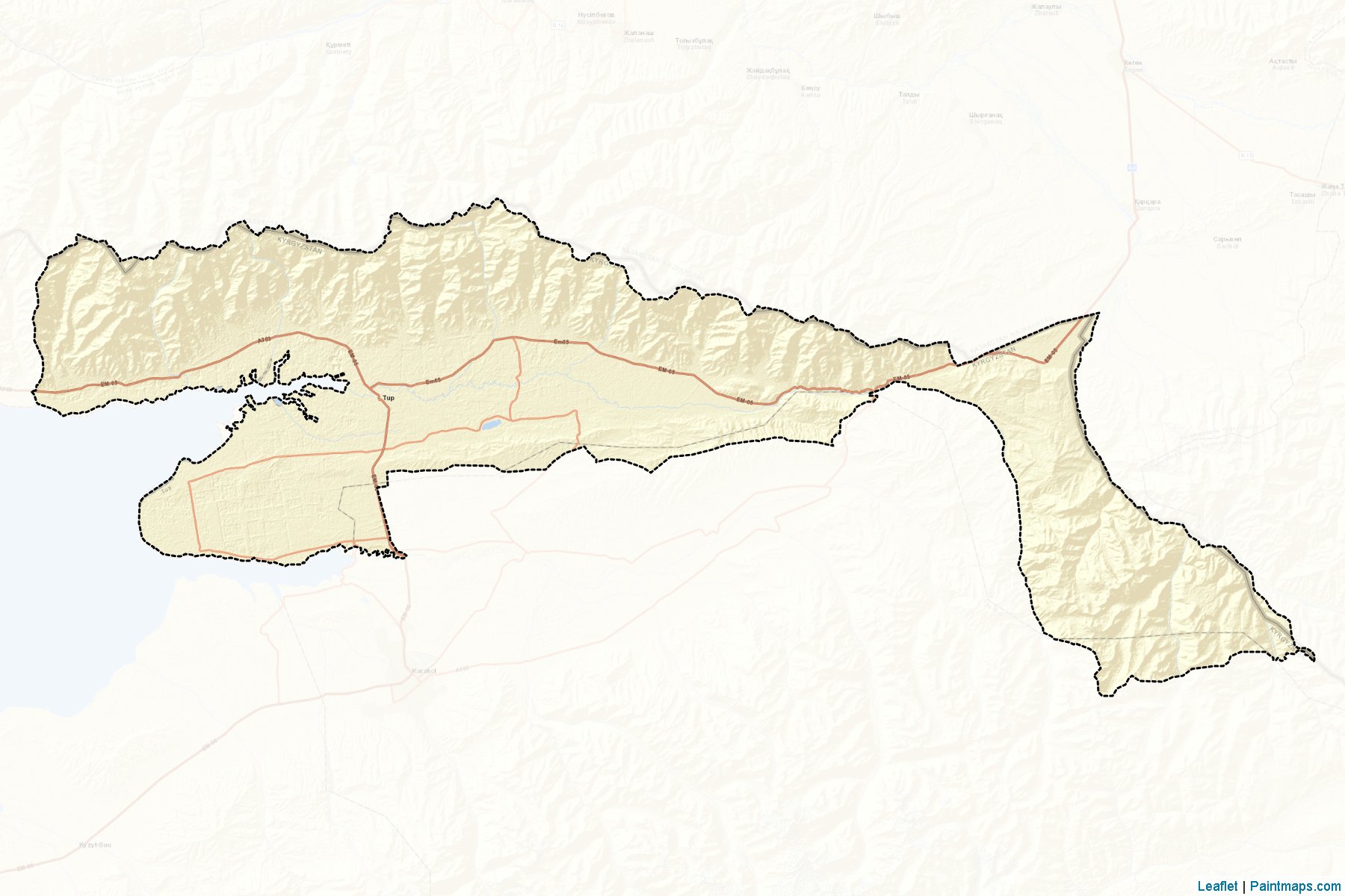 Tup (Issık-Göl İli) Haritası Örnekleri-2