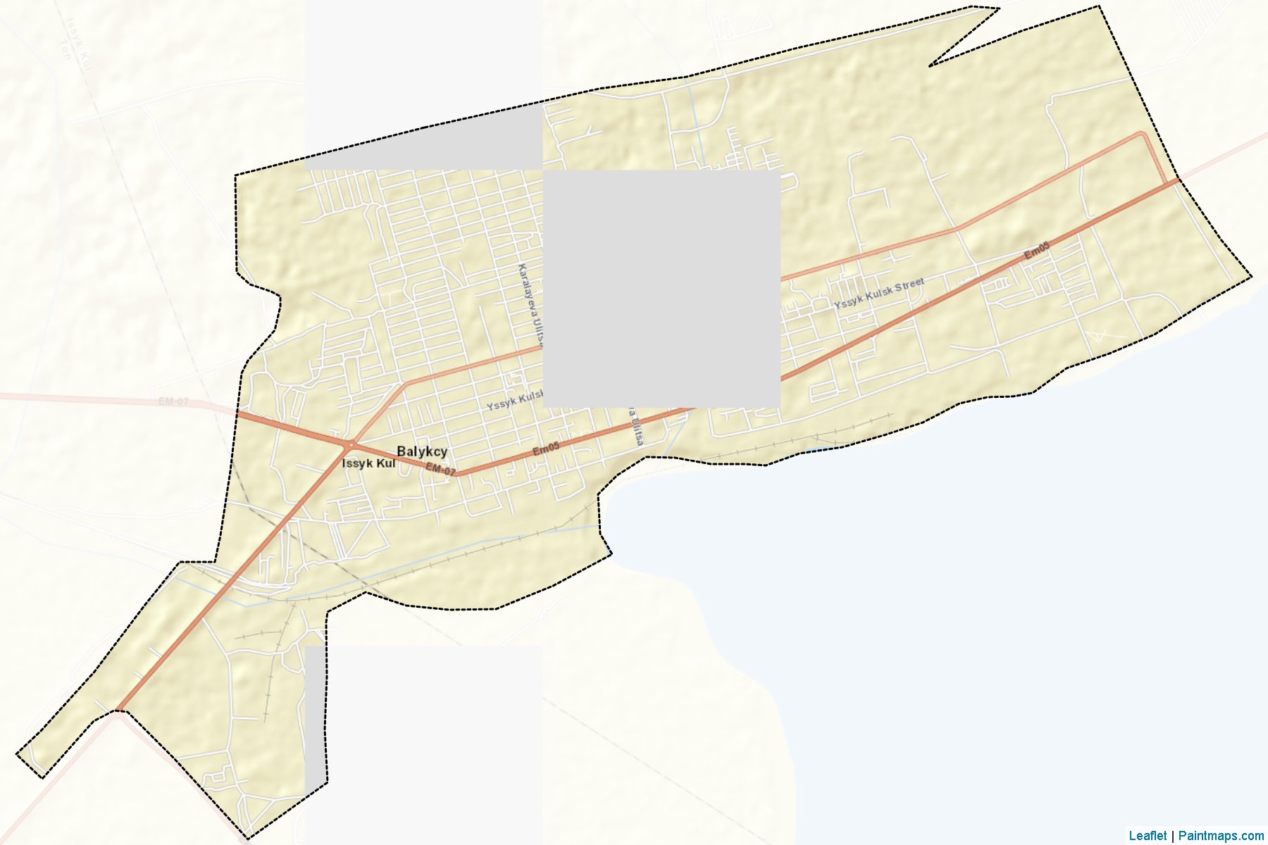 Balykchy (Ysyk-Kol) Map Cropping Samples-2