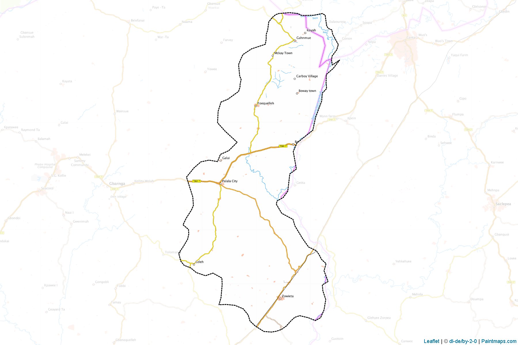 Panta-Kpai (Bong County) Haritası Örnekleri-1